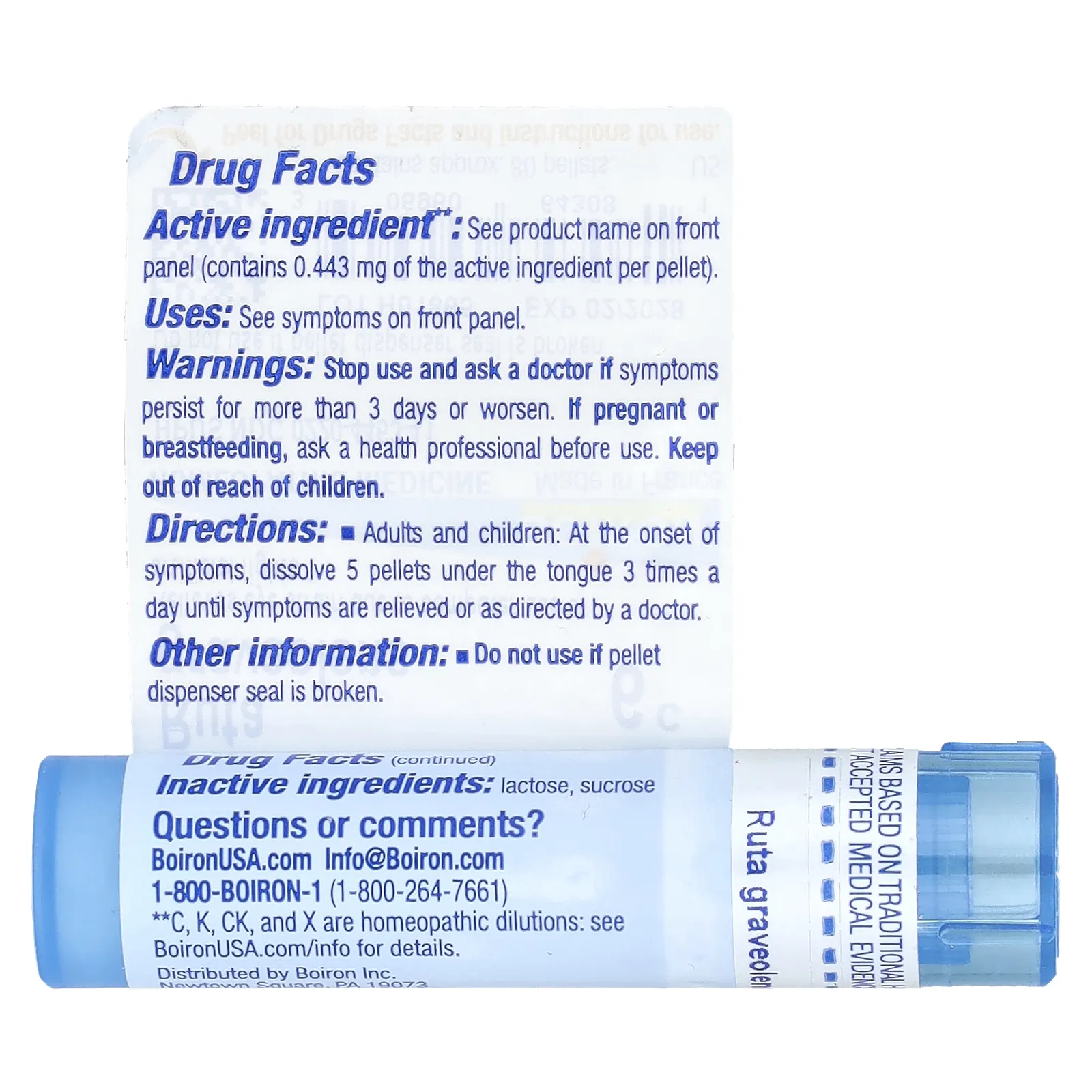 Boiron, Рута душистая, 6C, прибл. 80 гранул