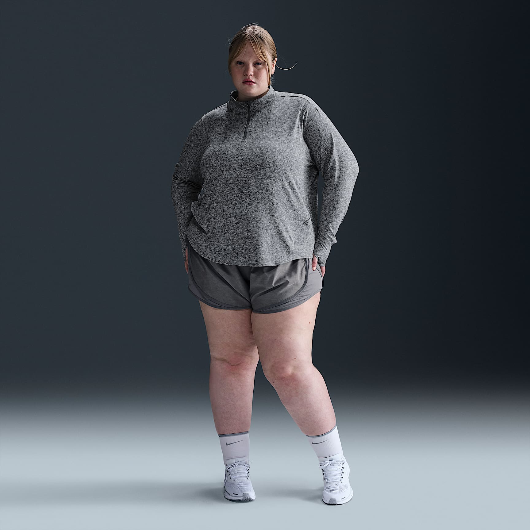 Nike Swift Women's Dri-FIT UV 1/4-Zip Running Top (Plus Size)