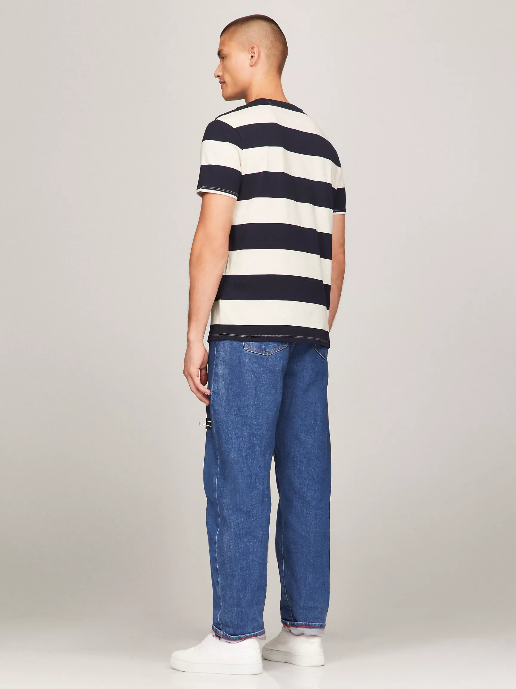 Мужская футболка Tommy Hilfiger, Футболка с полосками в стиле регби