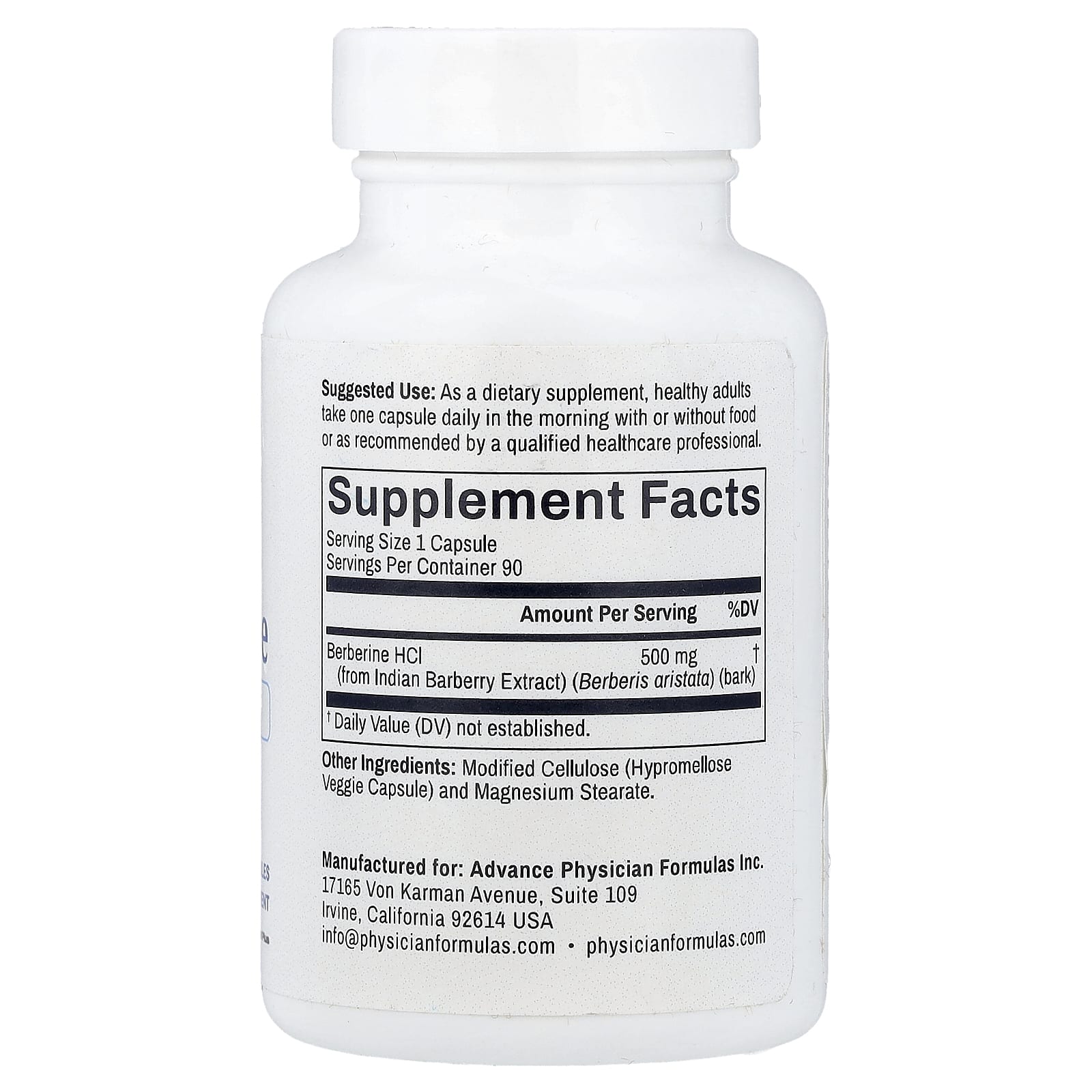 Advance Physician Formulas, берберин, 500 мг, 90 растительных капсул