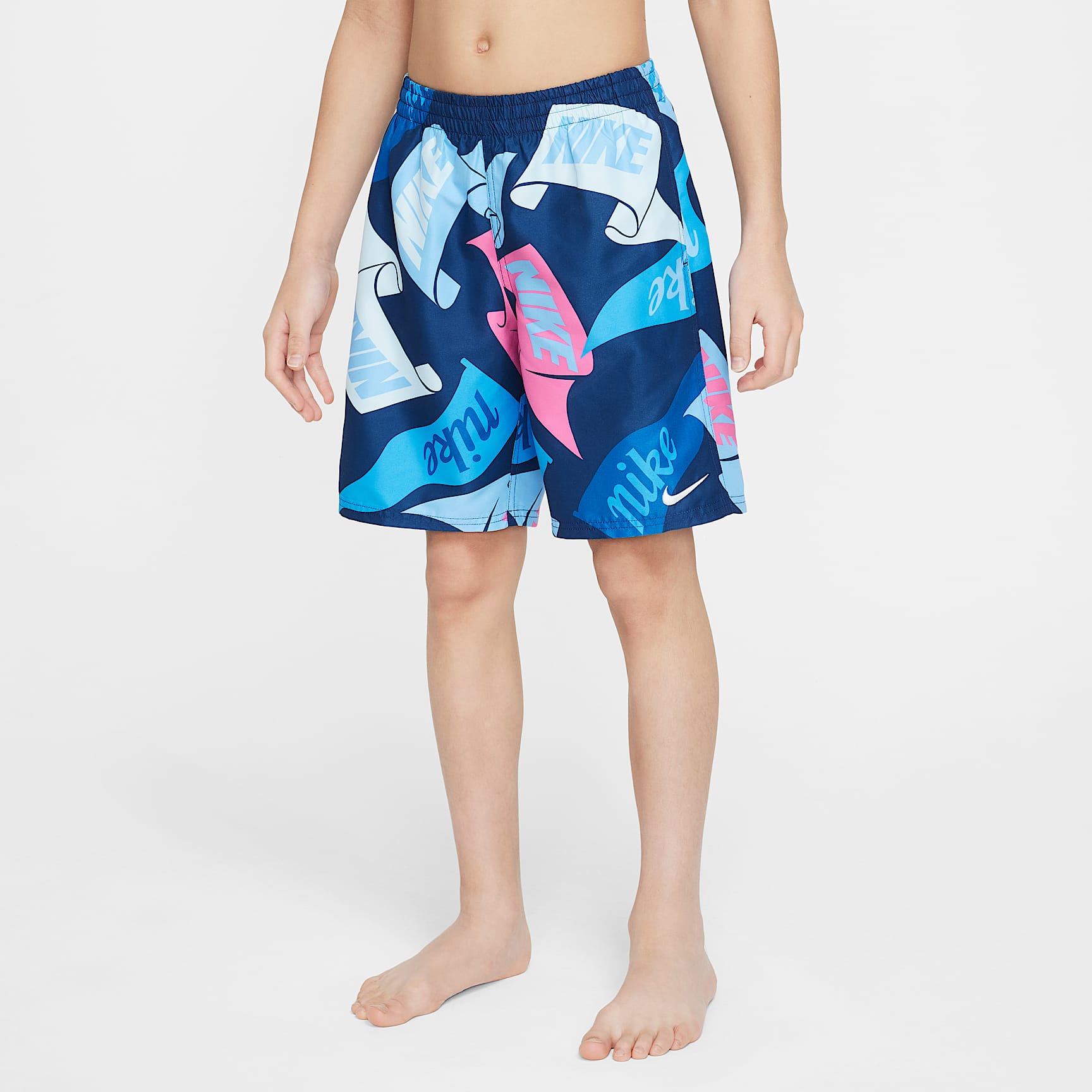 Nike Swim Breaker Big Kids' (Boys') 7" Brief-Lined Volley Shorts