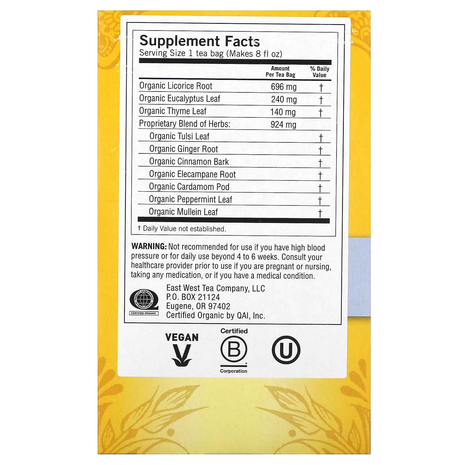 Yogi Tea, Breathe Deep, без кофеина, 16 чайных пакетиков, 32 г (1,12 унции)