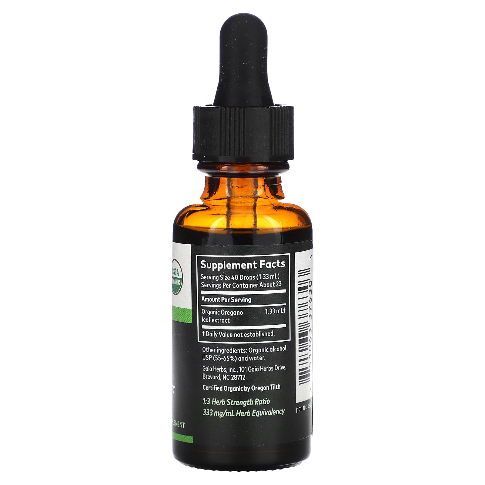 Gaia Herbs, Органические листья орегано, 30 мл (1 жидк. Унция)