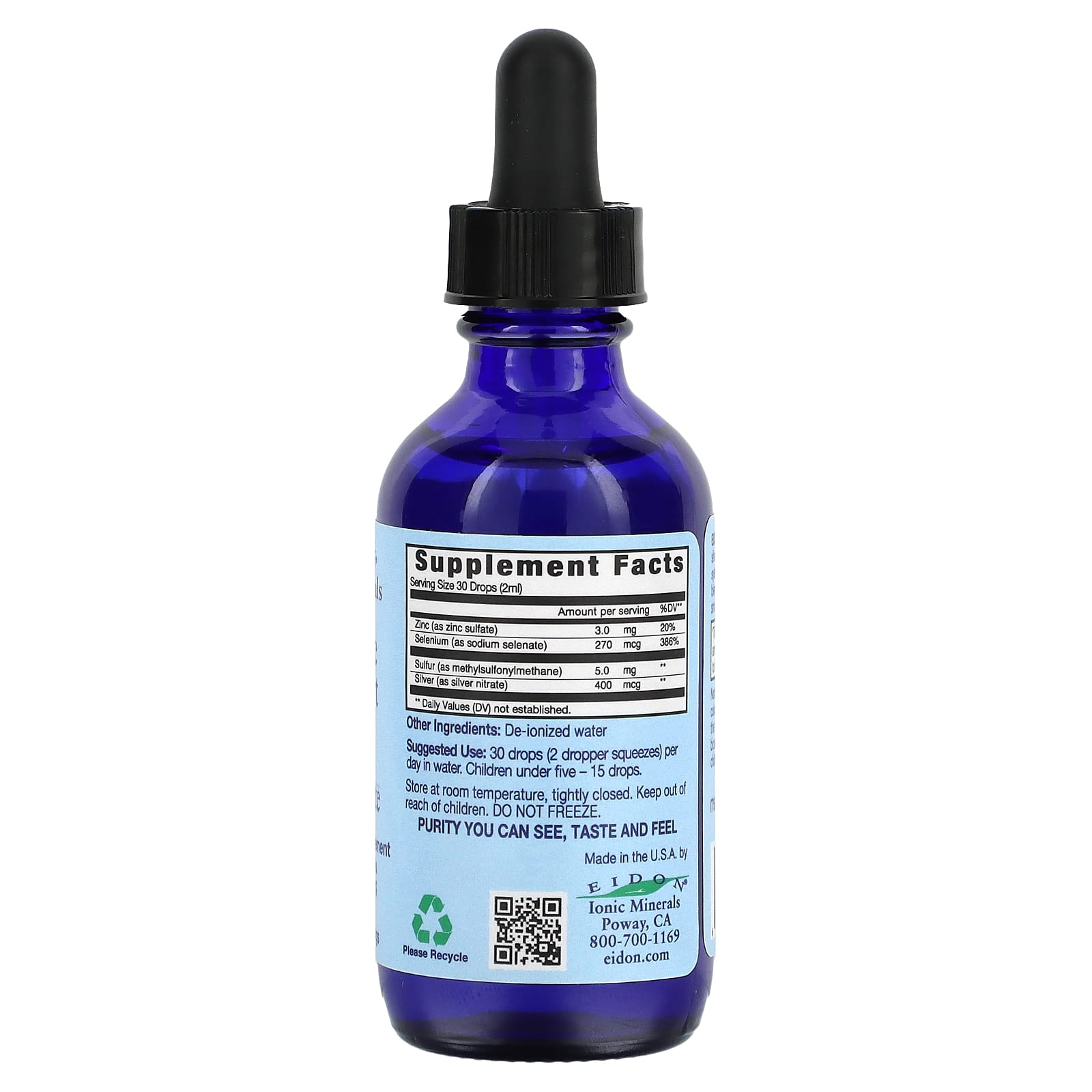 Eidon Ionic Minerals, укрепление иммунитета, жидкий концентрат, 60 мл (2 унции)
