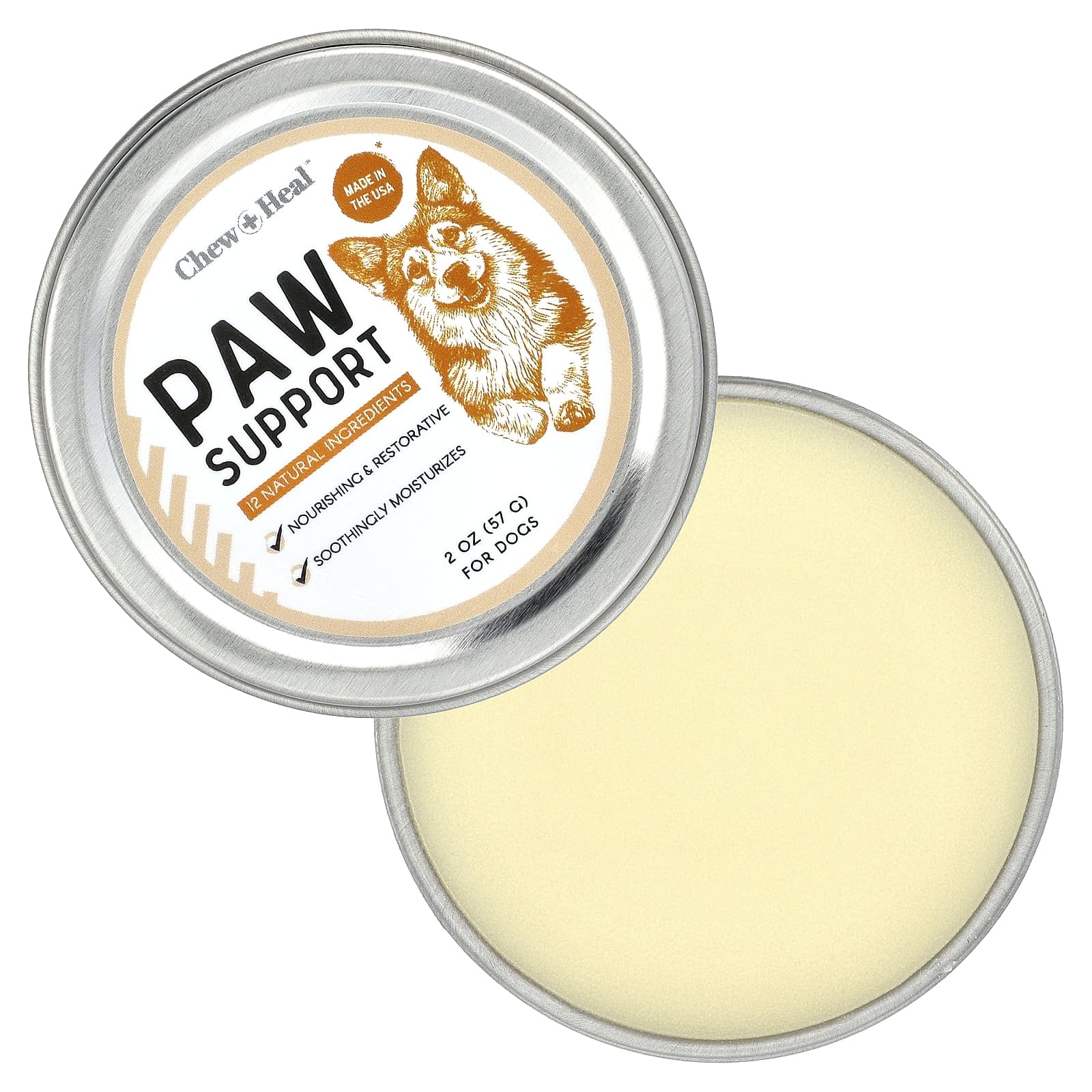 Chew + Heal, поддержка лап, для собак, 57 г (2 унции)
