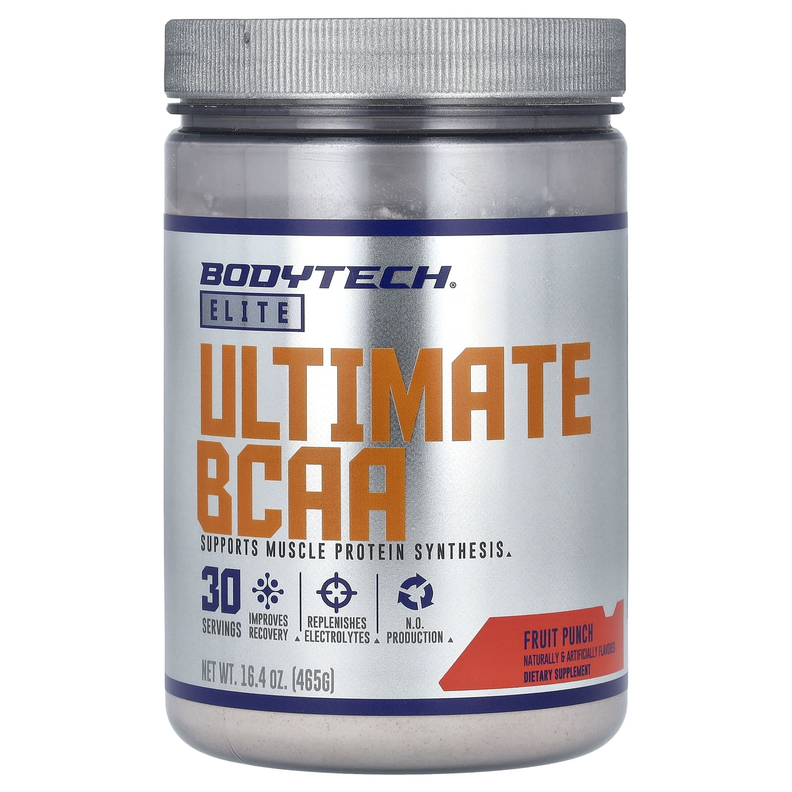 BodyTech, Elite, Ultimate BCAA, со вкусом фруктового пунша, 465 г (16,4 унции)