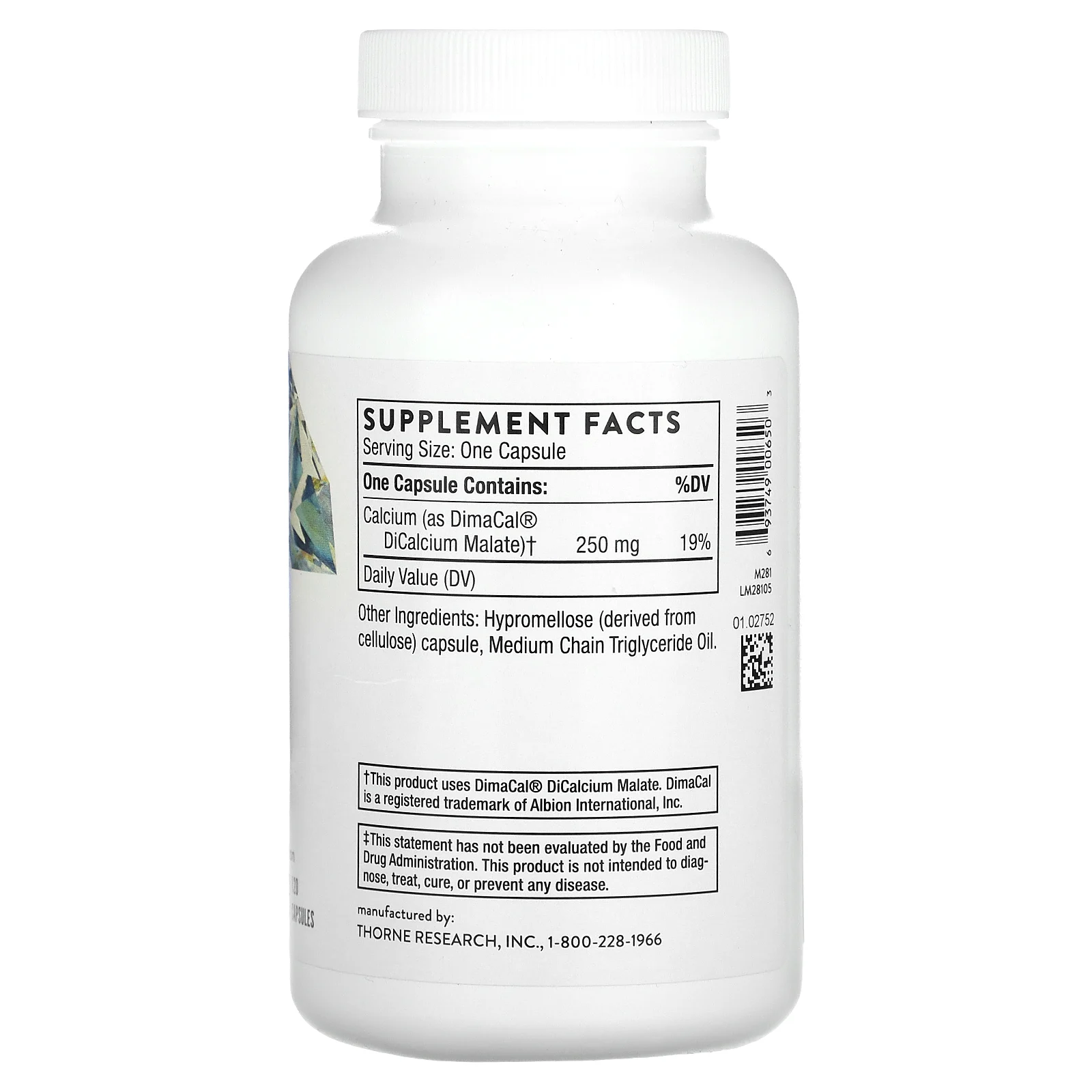 Thorne, Кальций, 120 капсул