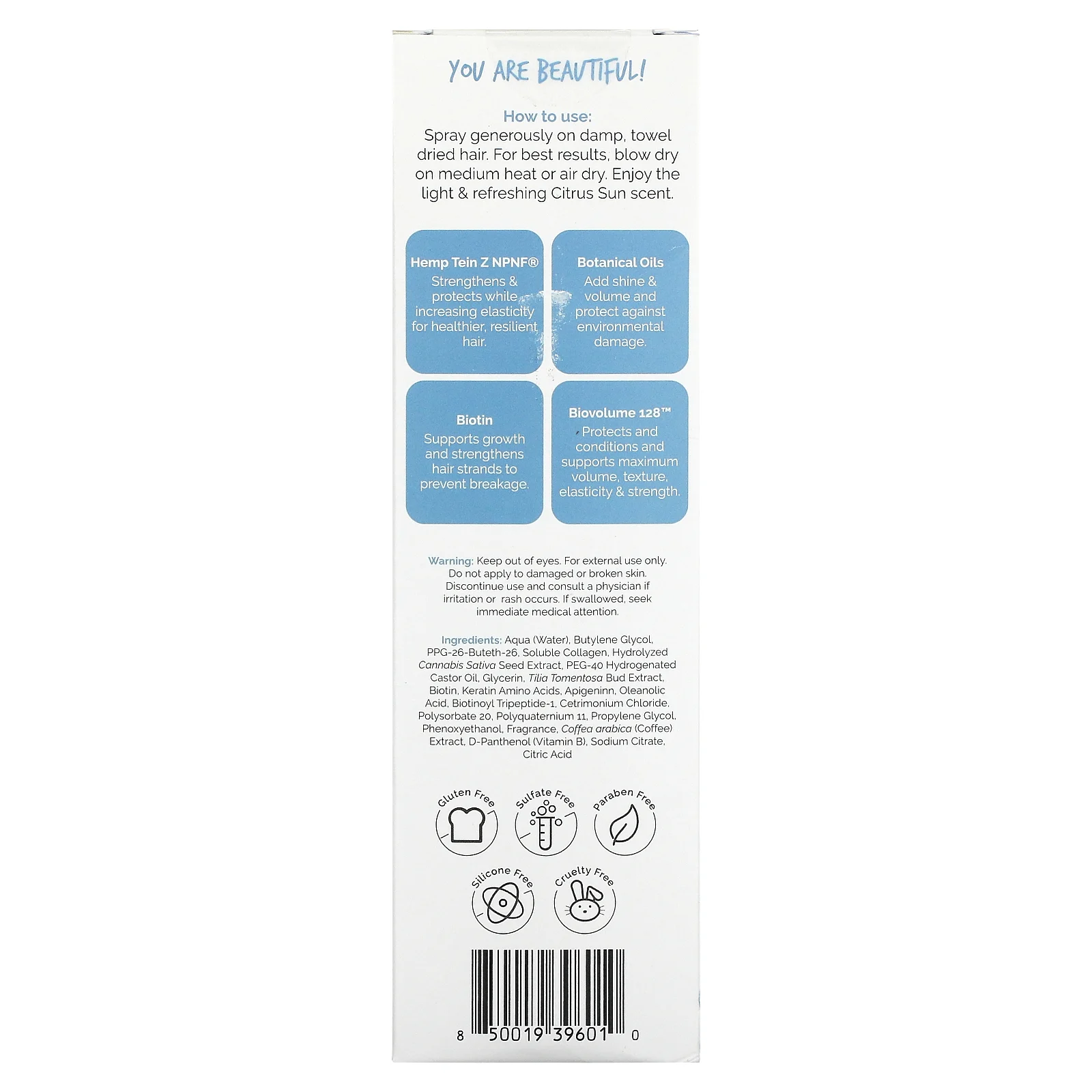 LxH, Спрей для густоты волос, 8 жидк. Унций