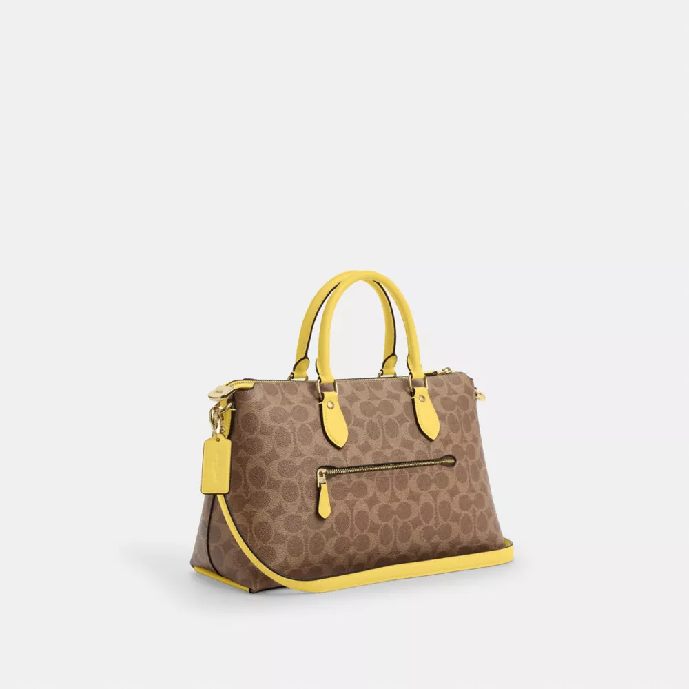 Сумка COACH Georgia Satchel Bag In Signature Canvas