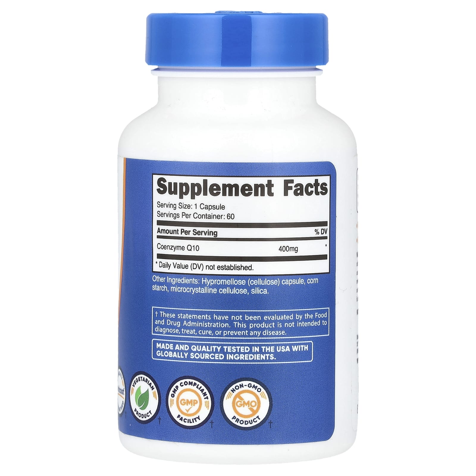 Nutricost, CoQ10, 400 мг, 60 капсул