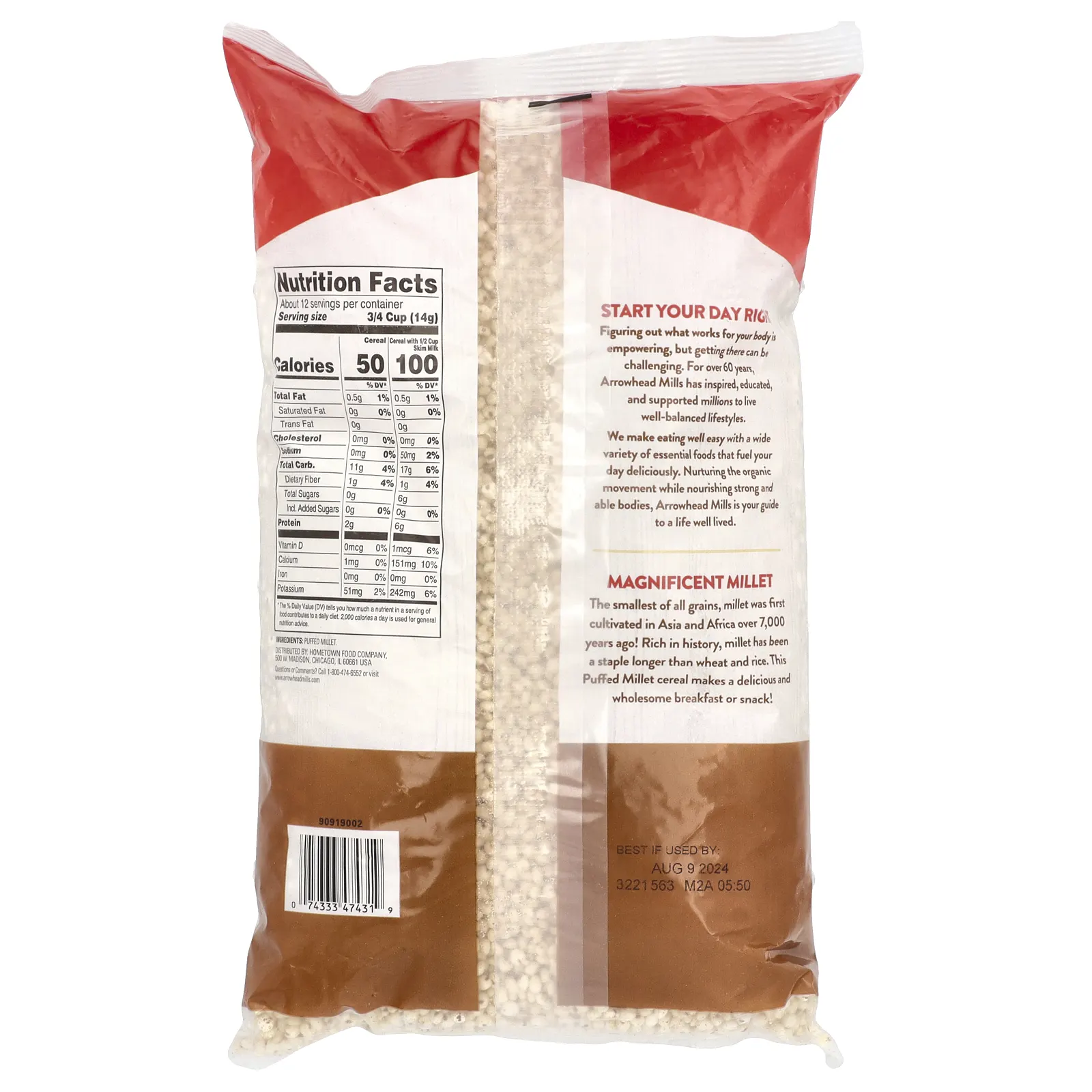 Arrowhead Mills, Воздушные просо, 170 г (6 унций)