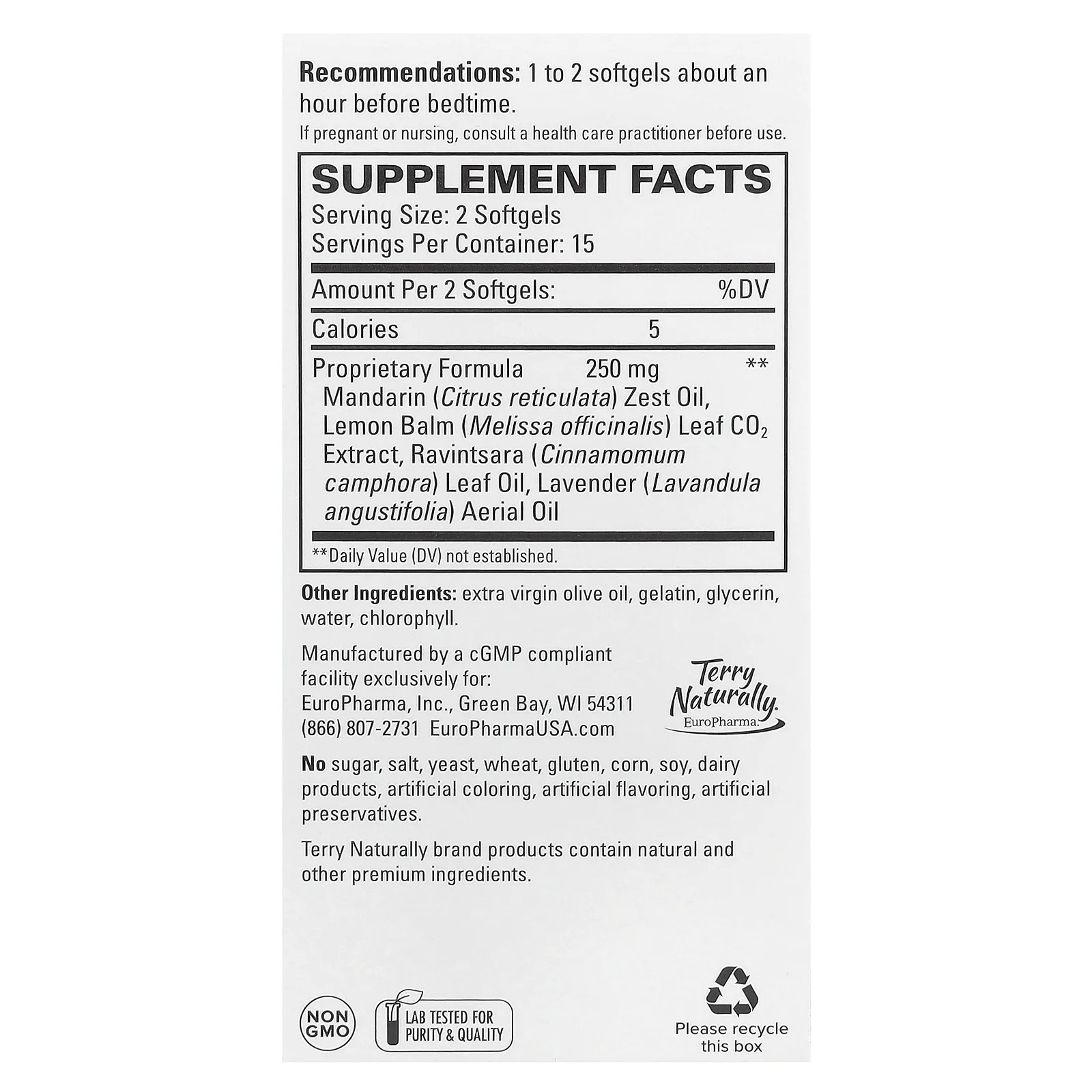 Terry Naturally, Потрясающий Zazzz®, 30 мягких капсул