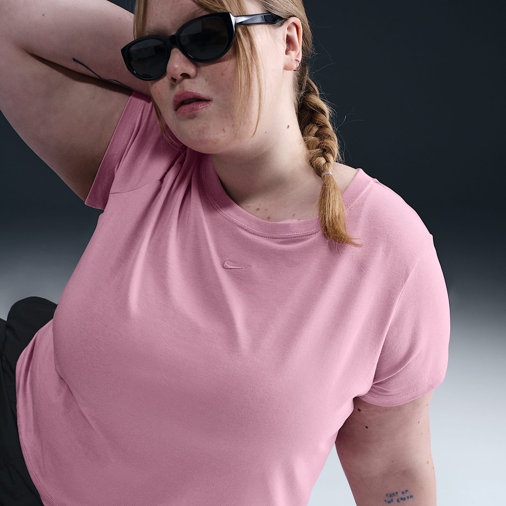 Nike Sportswear Chill Knit Women's Cropped T-Shirt (Plus Size)