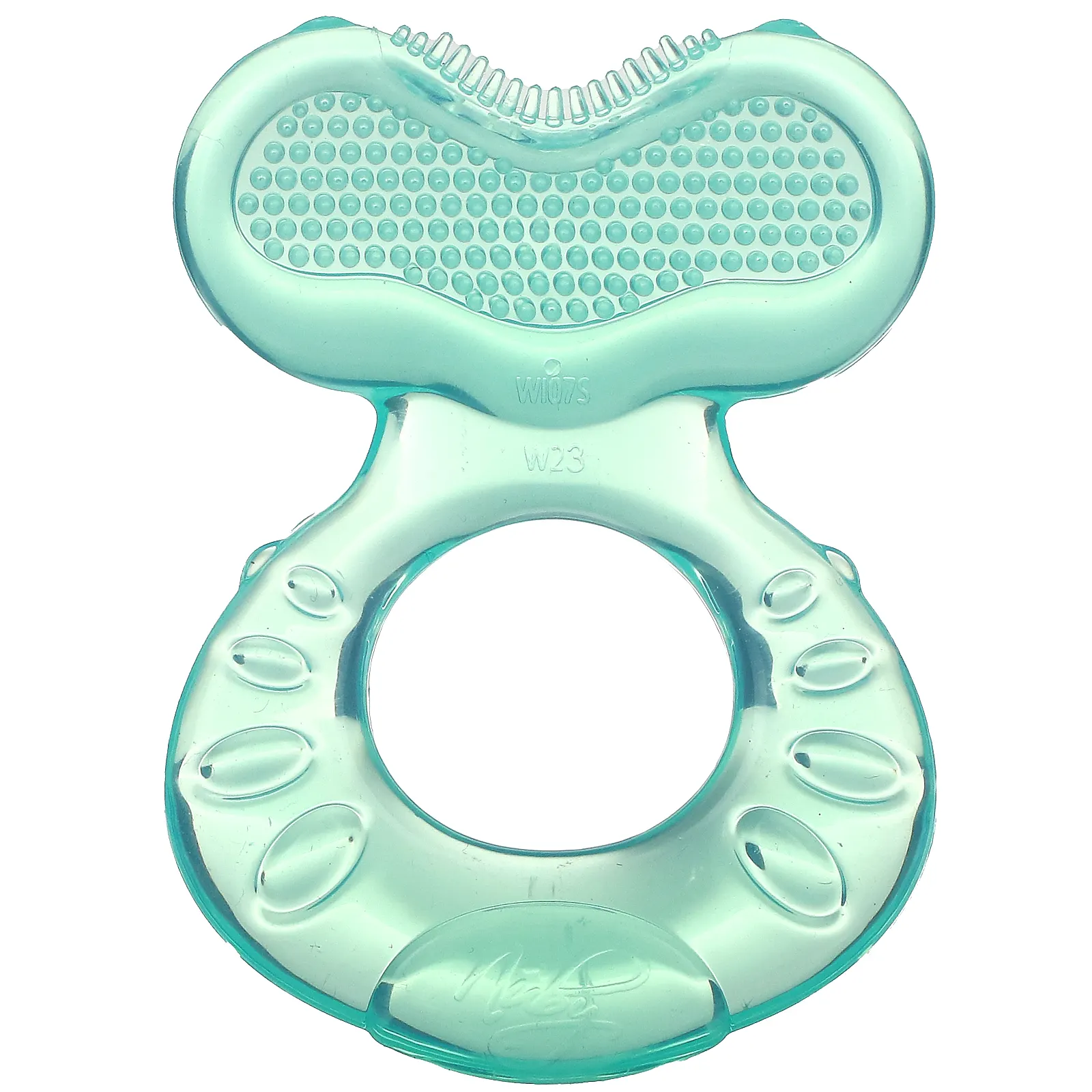 Nuby, Успокаивающий прорезыватель для зубов, Teeth Eez, для детей от 3 месяцев, Aqua, набор из 2 предметов
