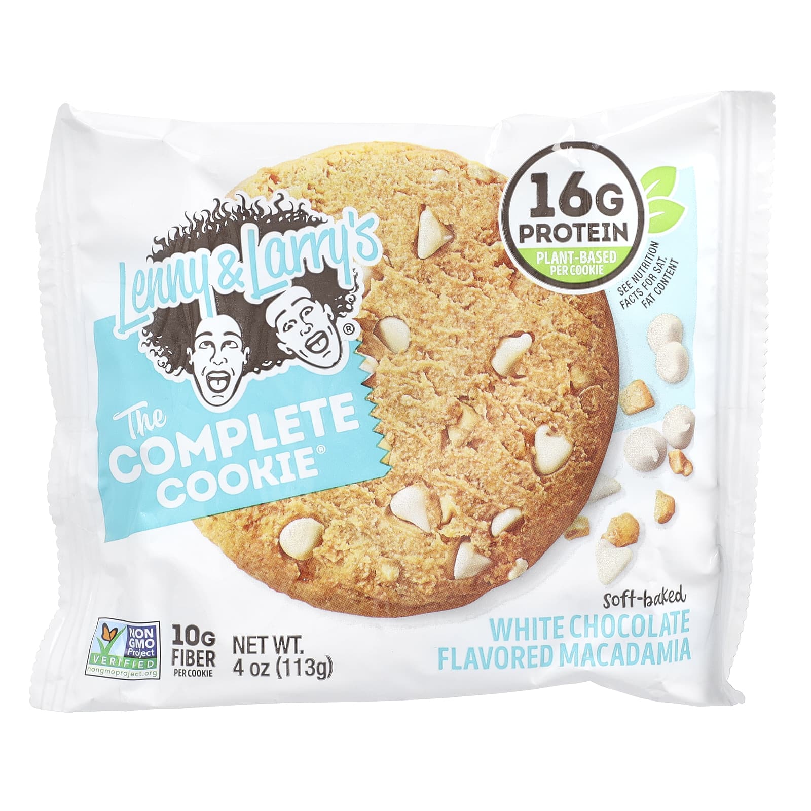 Lenny & Larry's, The Complete Cookie®, белый шоколад и макадамия, 12 видов печенья, 113 г (4 унции)