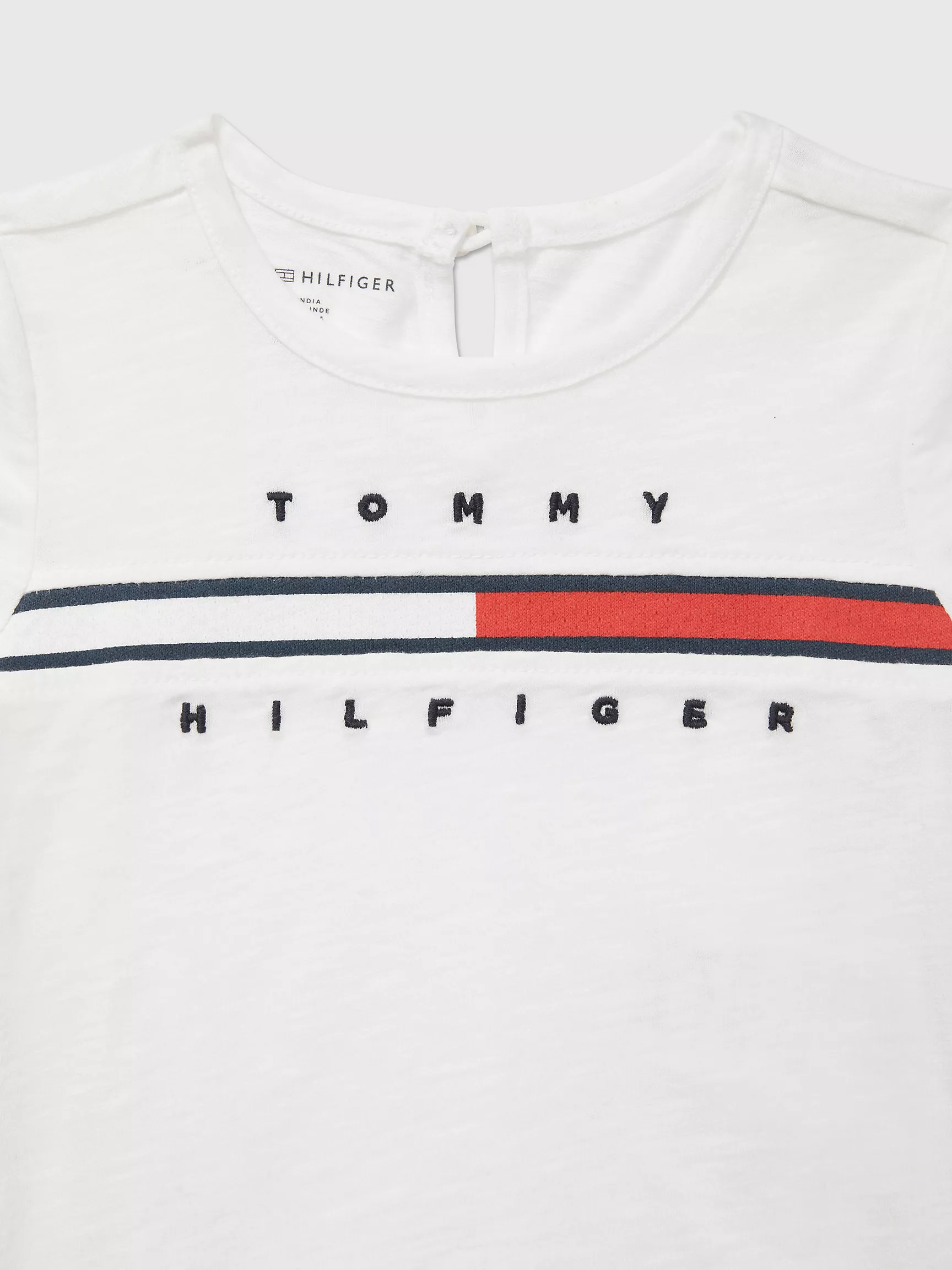 Футболка для девочек Tommy Hilfiger, Детская футболка с вышитым флагом