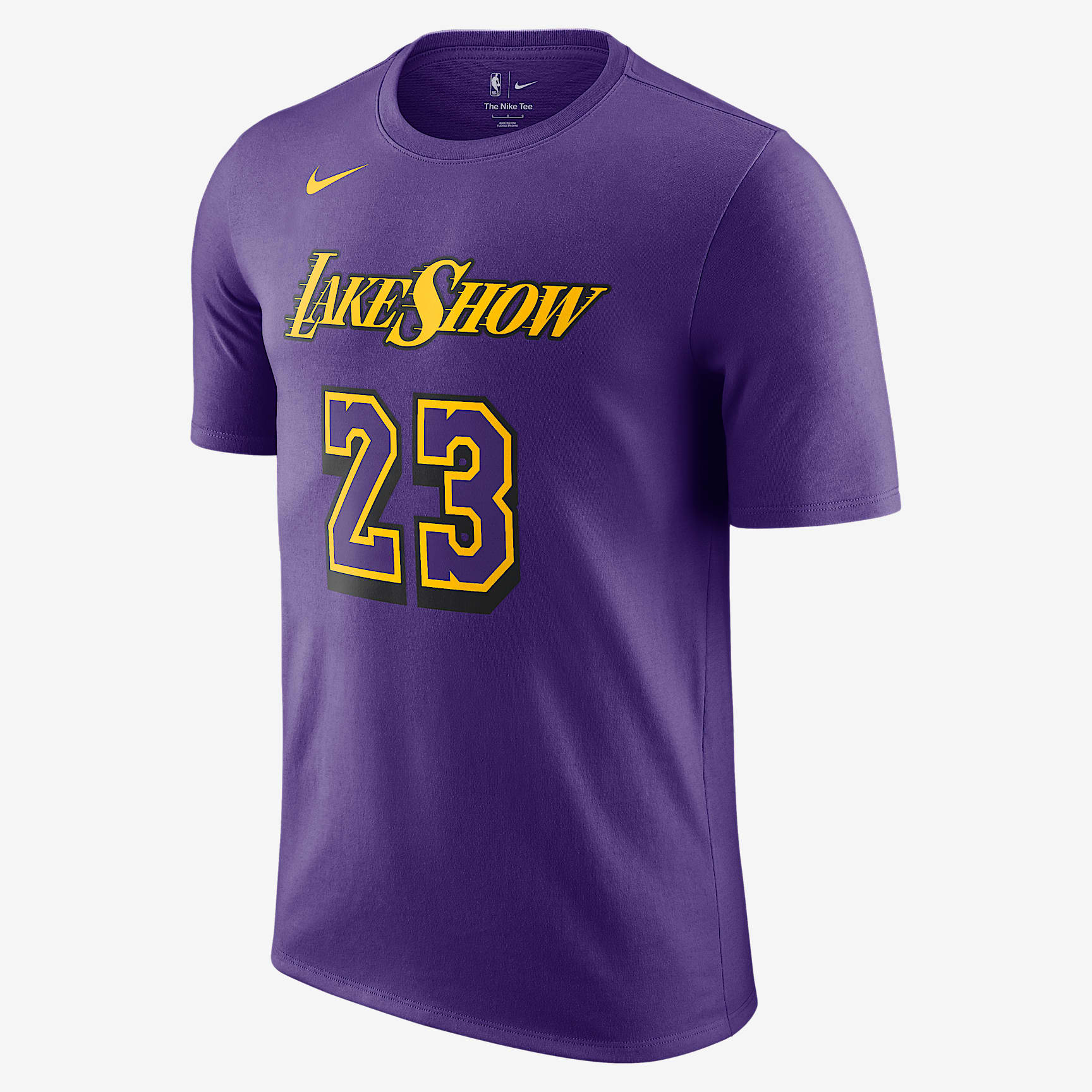 LeBron James Los Angeles Lakers Essential City Edition Men's Nike NBA T-Shirt