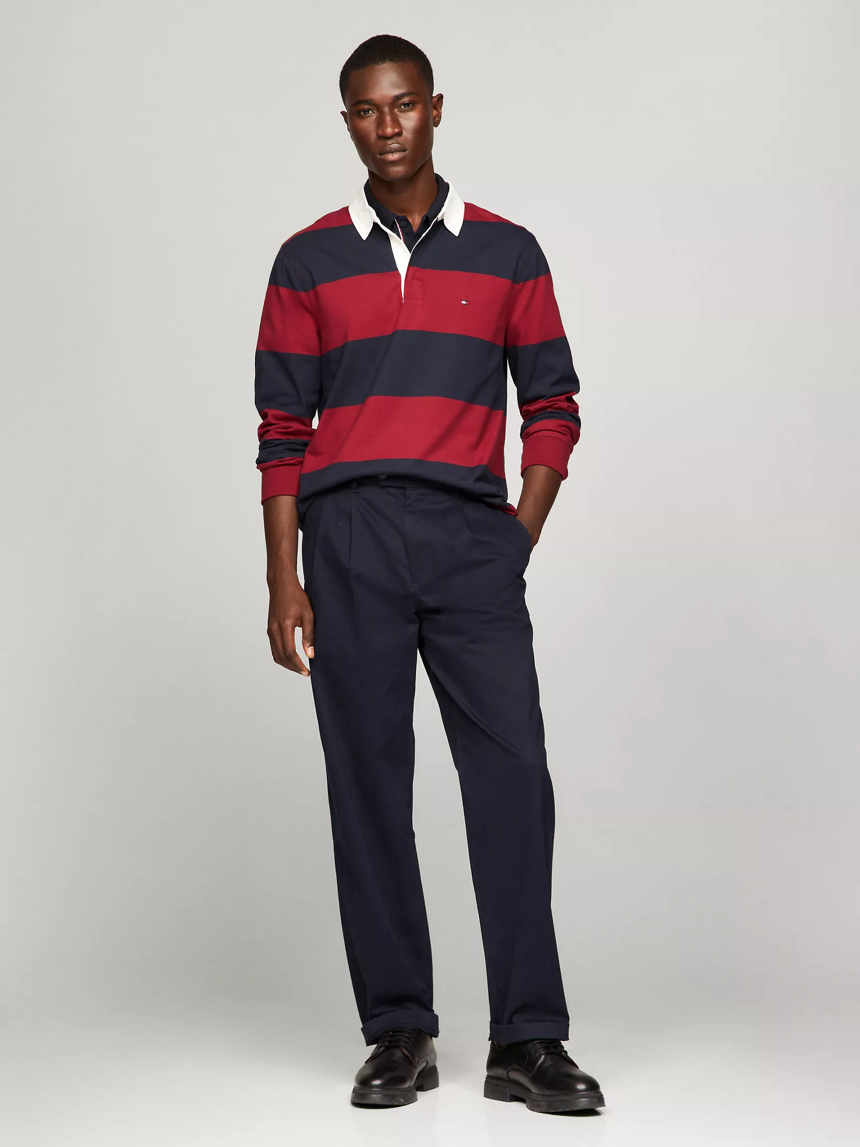 Мужское поло Tommy Hilfiger, Регбийное поло с длинными рукавами