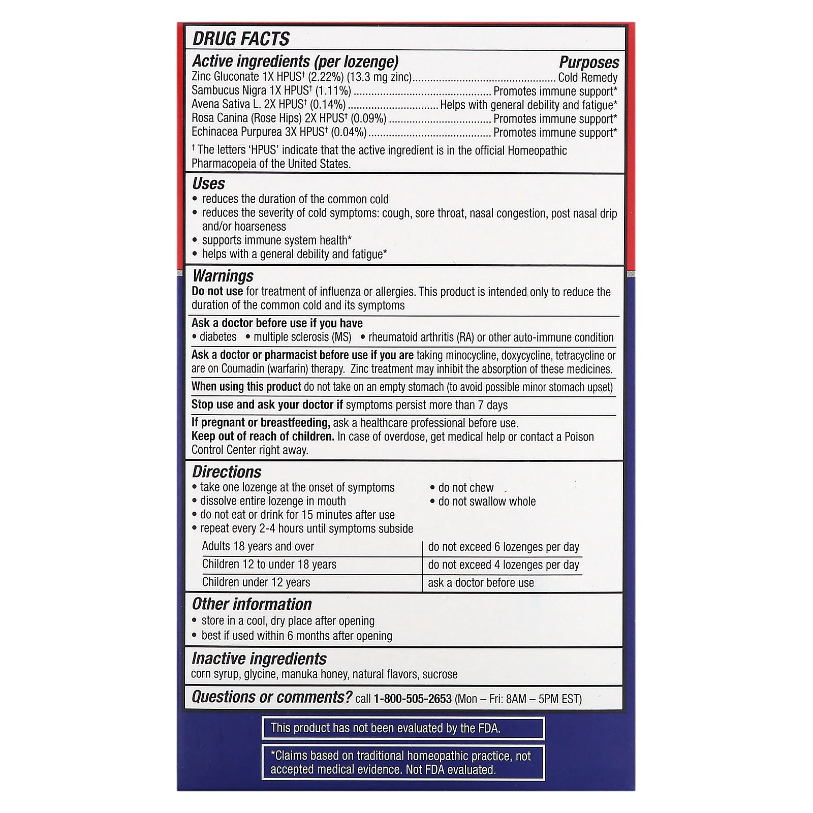 Cold Eeze, средство от простуды, натуральное средство для защиты иммунитета, мед манука и лимон, 25 пастилок