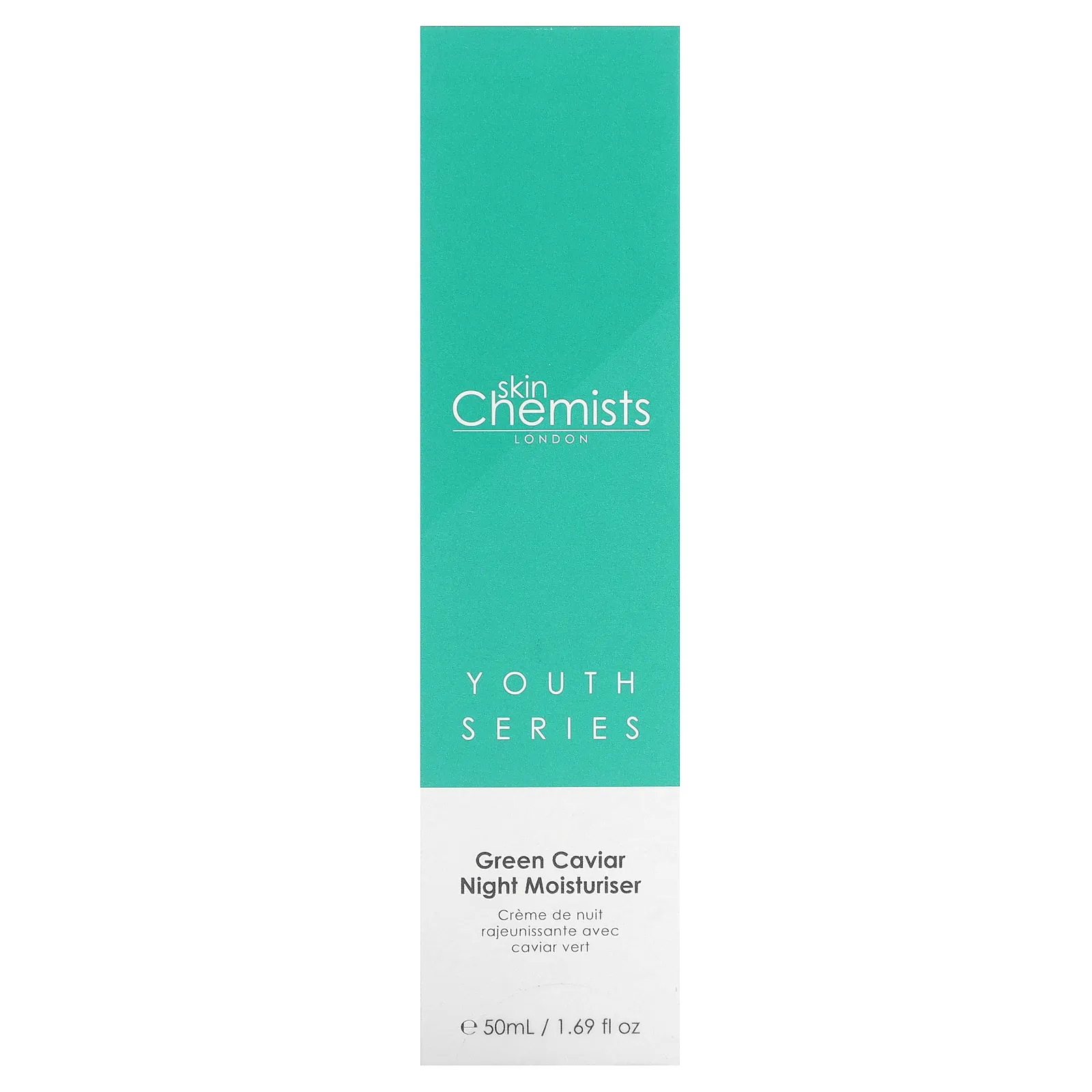 skinChemists, Youth Series, ночное увлажняющее средство с зеленой икрой, 50 мл (1,69 жидк. Унции)
