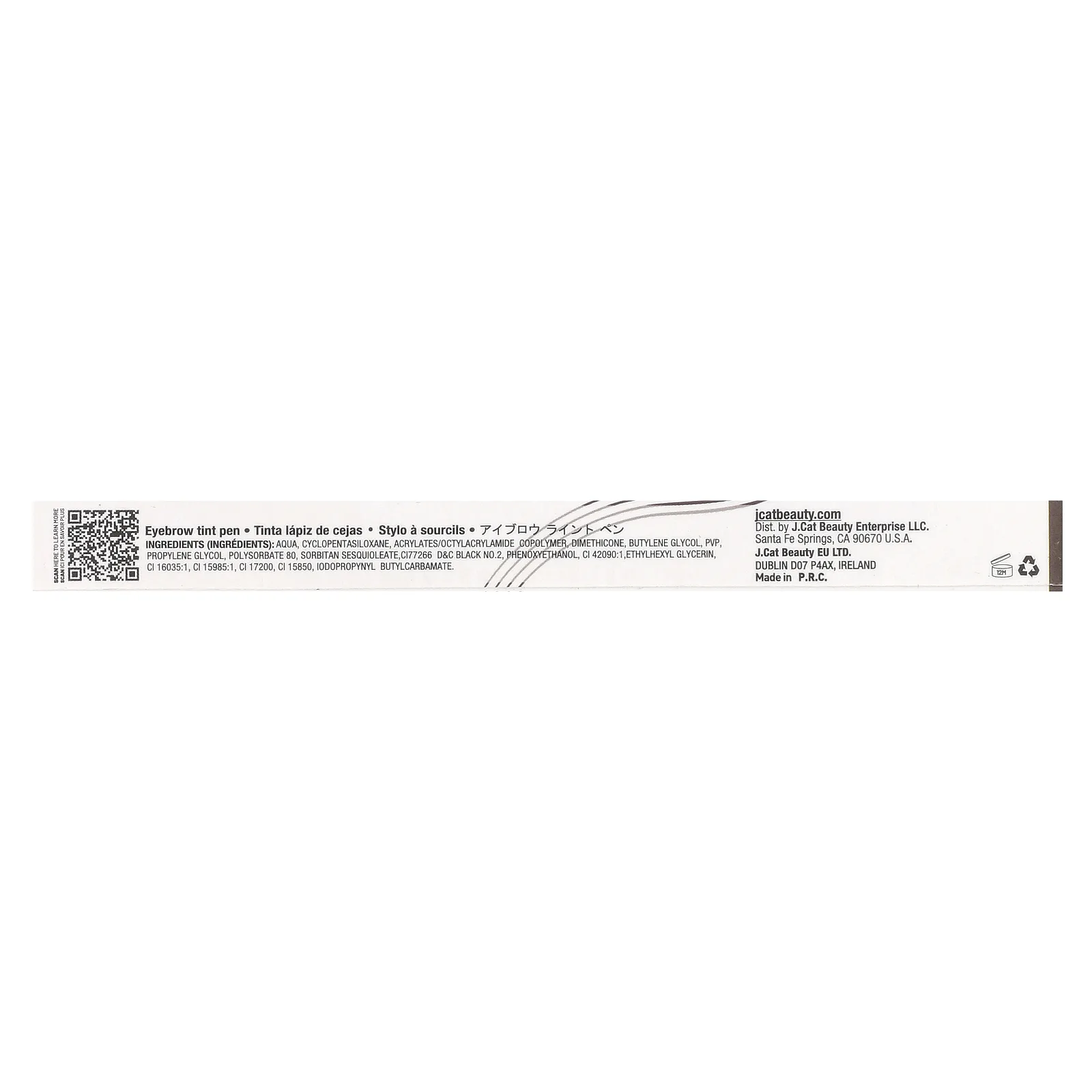 J.Cat Beauty, Ручка для контурирования бровей с 4 кончиками, ETP103 Espresso, 1,5 г (0,05 унции)