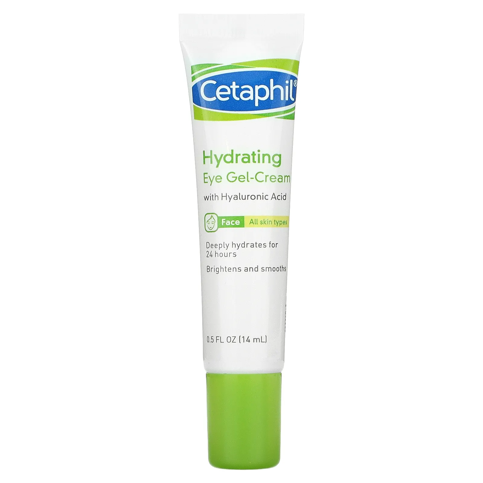 Cetaphil, увлажняющий гель-крем для глаз с гиалуроновой кислотой, 14 г (0,5 унции)