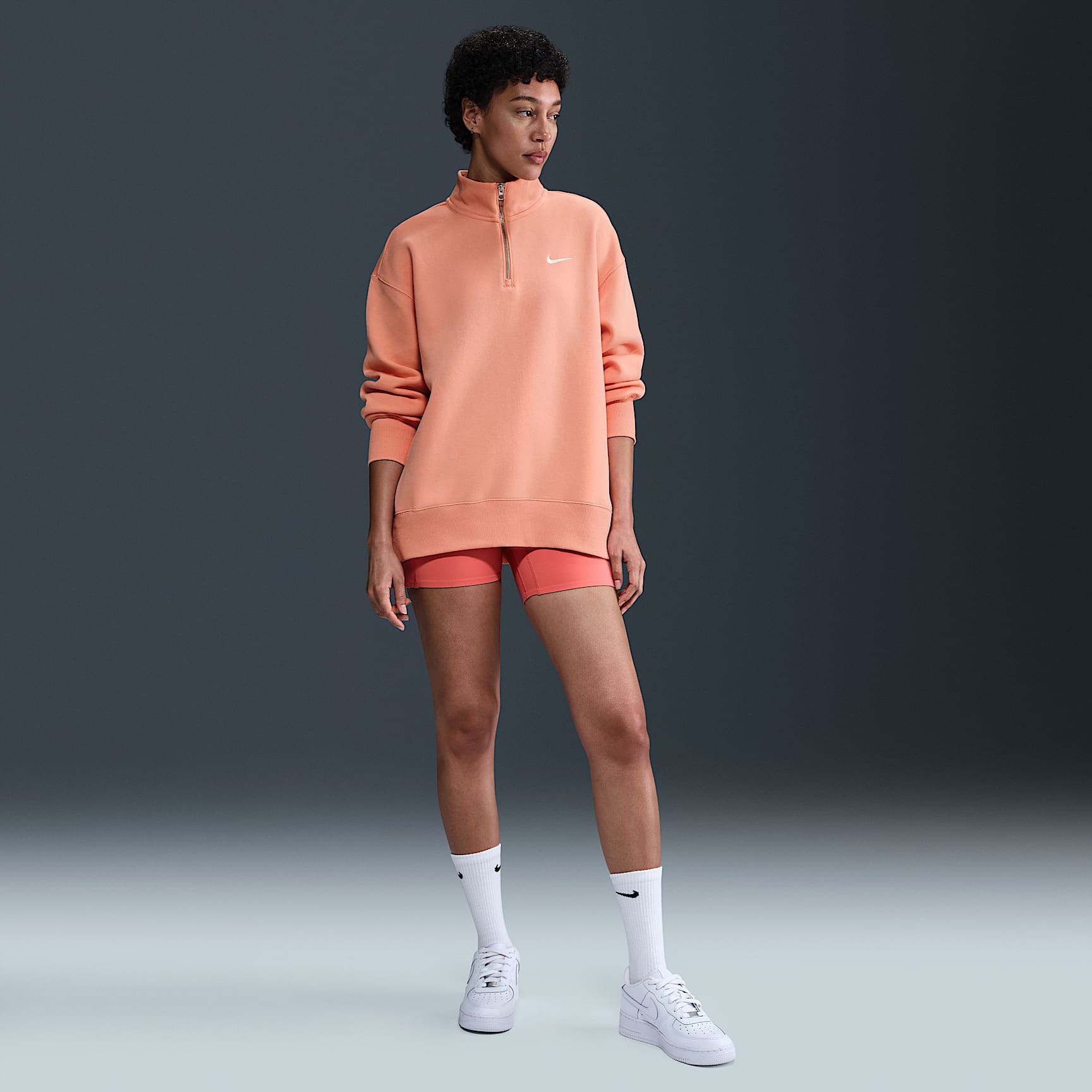 Nike Sportswear Phoenix Fleece Women's Oversized 1/4-Zip Long Sweatshirt