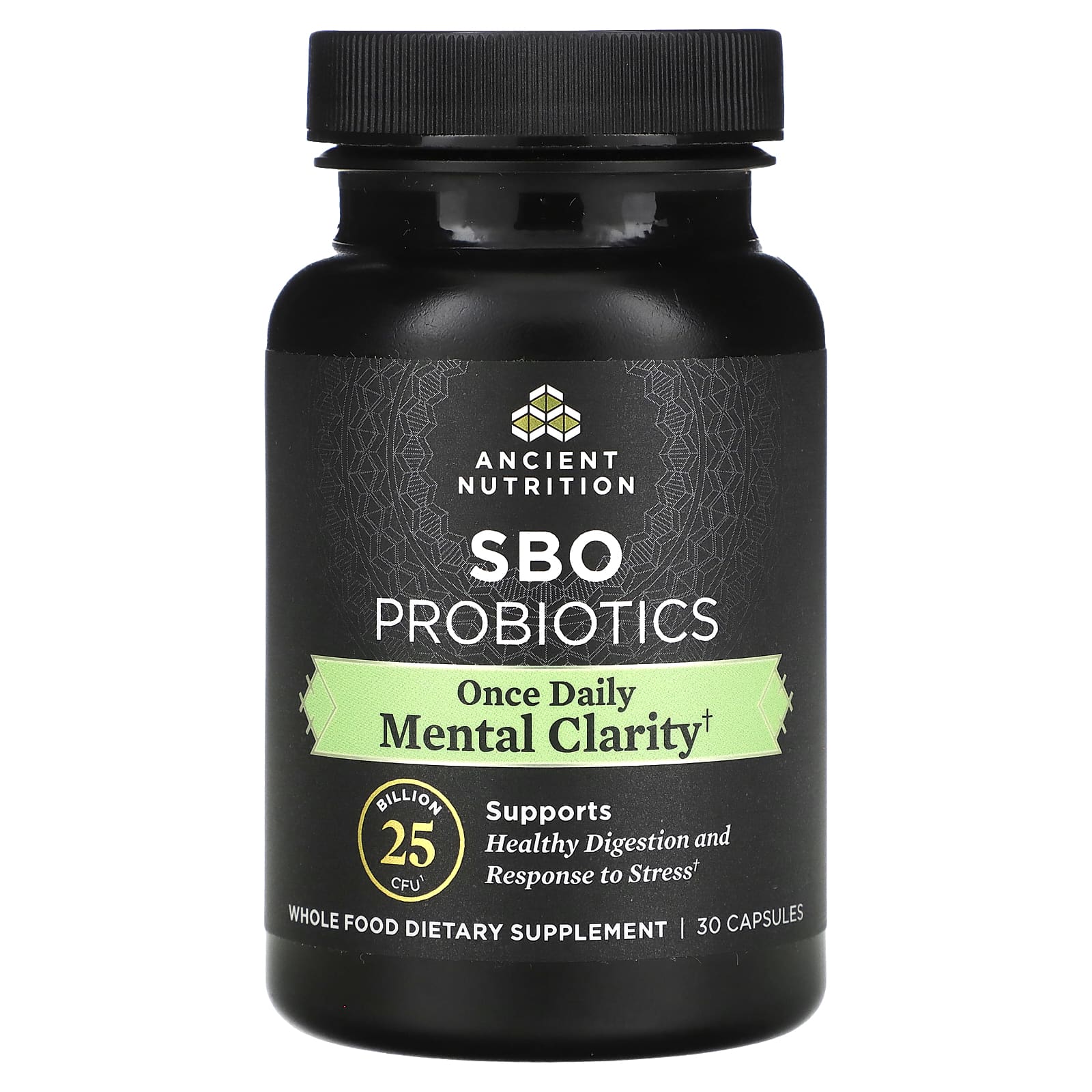 Ancient Nutrition, SBO Probiotics, Mental Clarity, 25 млрд КОЕ, 30 капсул