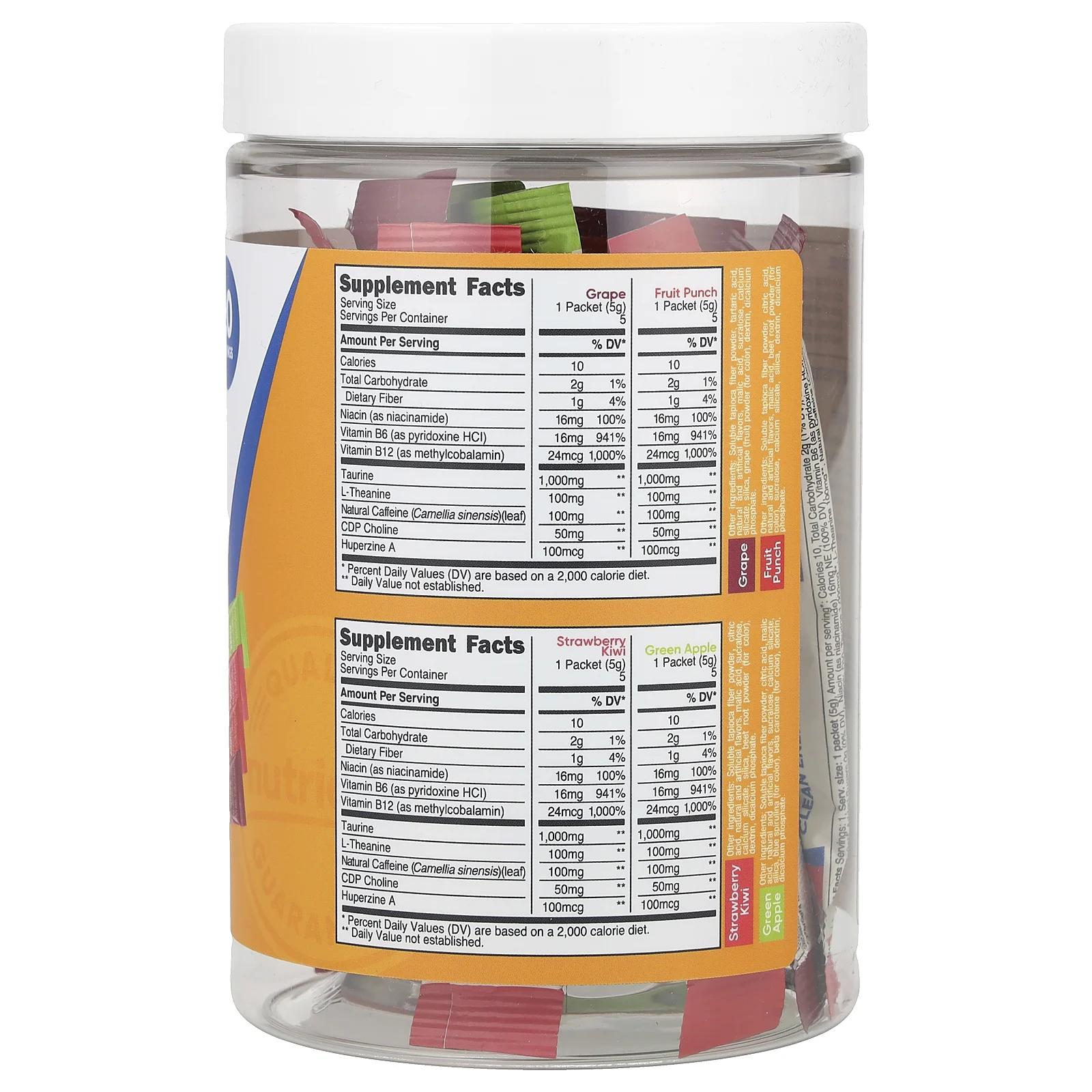 Nutricost, Energy, Clean Energy, порошок, разнообразные, 20 пакетиков по 5 г (0,18 унции)