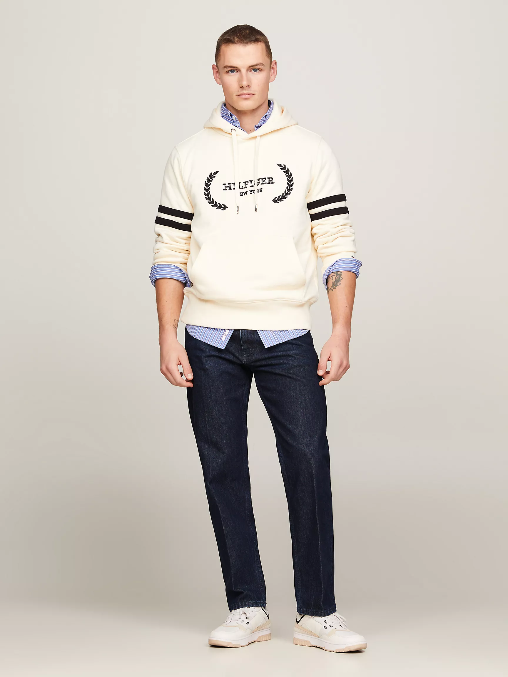 Мужское худи Tommy Hilfiger, Худи с вышитым логотипом Hilfiger Laurel