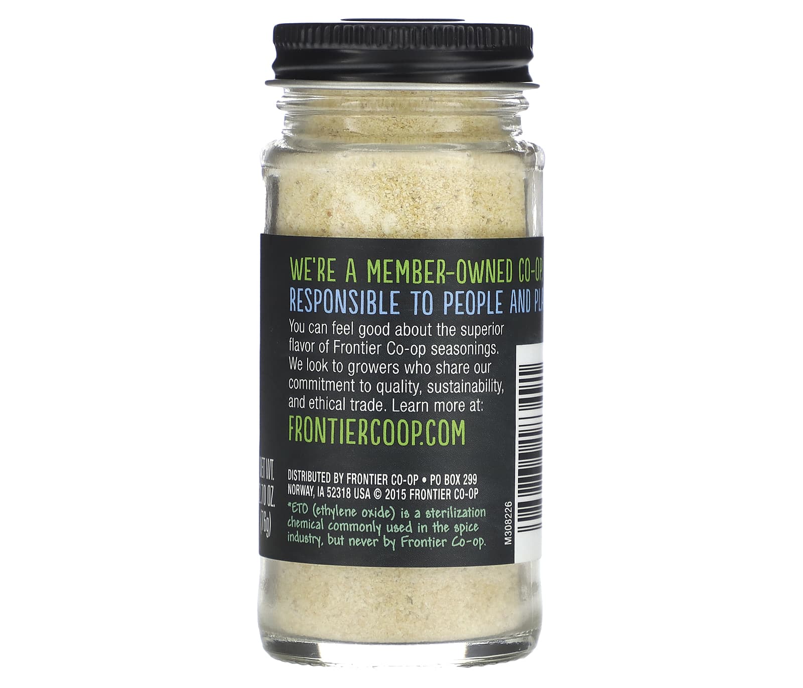 Frontier Co-op, Чеснок в гранулах, 2,70 унции (76 г)