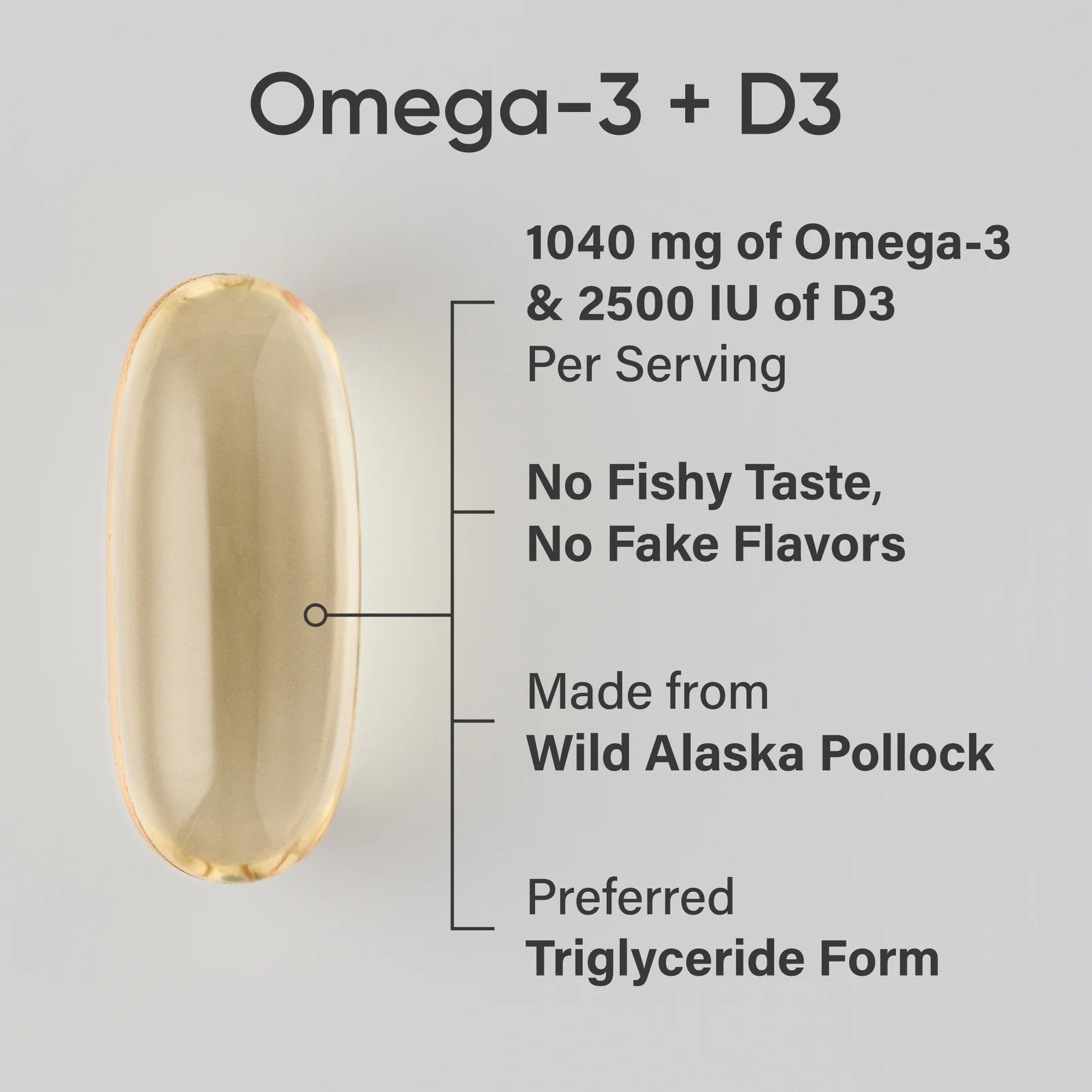 Sports Research, омега-3 и рыбий жир с витамином D3, тройной силы, 1040 мг и 62,5 мкг (2500 МЕ), 120 мягких таблеток