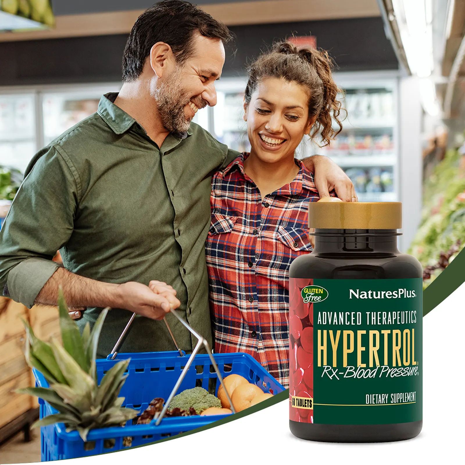 NaturesPlus, Advanced Therapeutics Hypertrol для кровяного давления, 60 таблеток