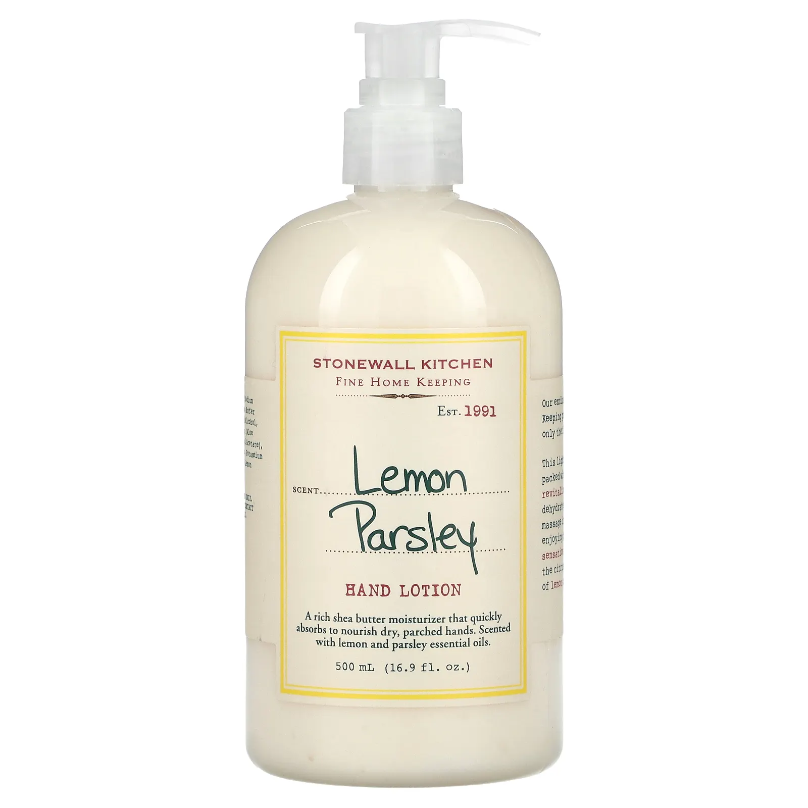 Stonewall Kitchen, лосьон для рук, с лимоном и петрушкой, 500 мл (16,9 жидк. унции)