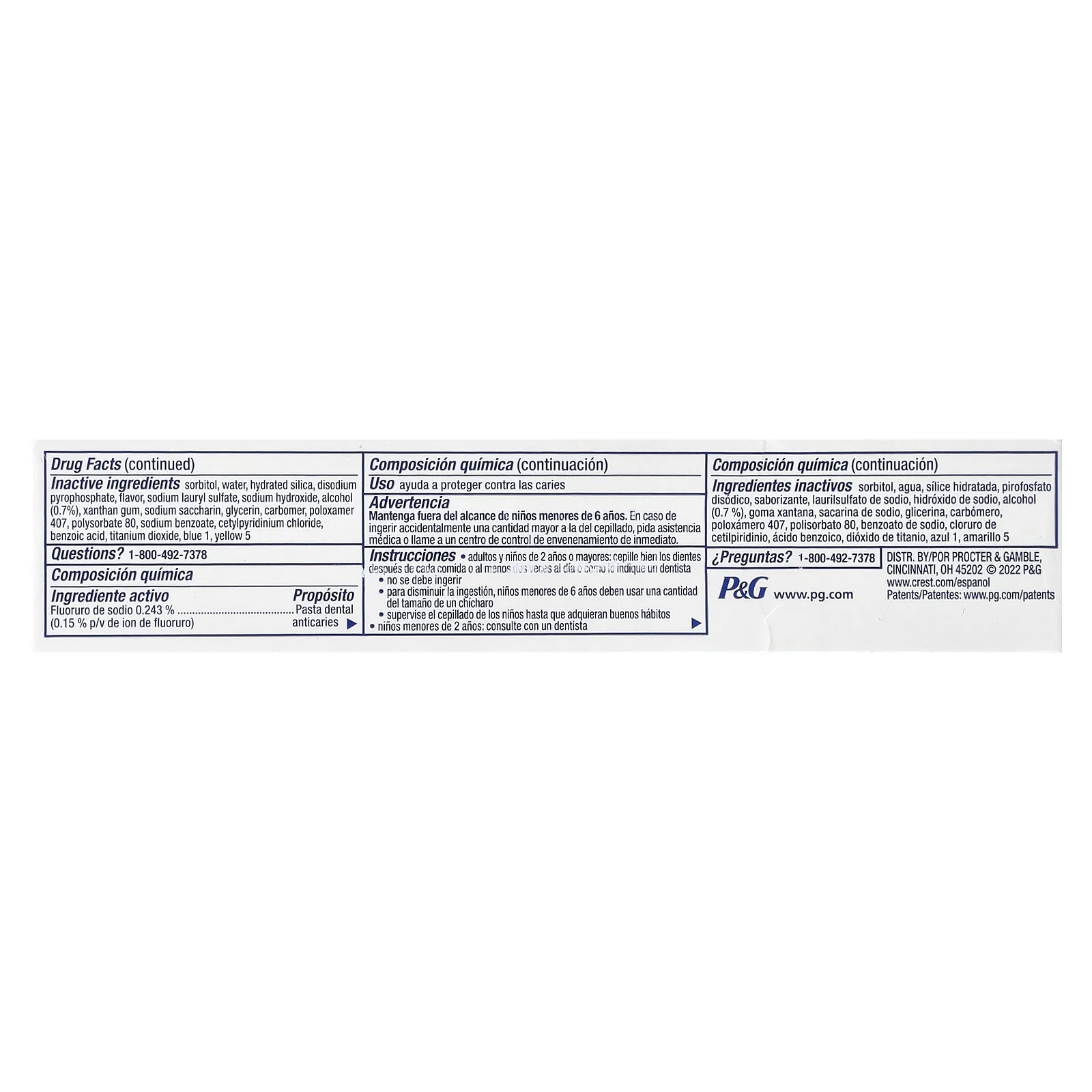 Crest, Plus Complete ™, Scope® Outlast® + Whitening, зубная паста с фтором, мята, 113 г (4 унции)
