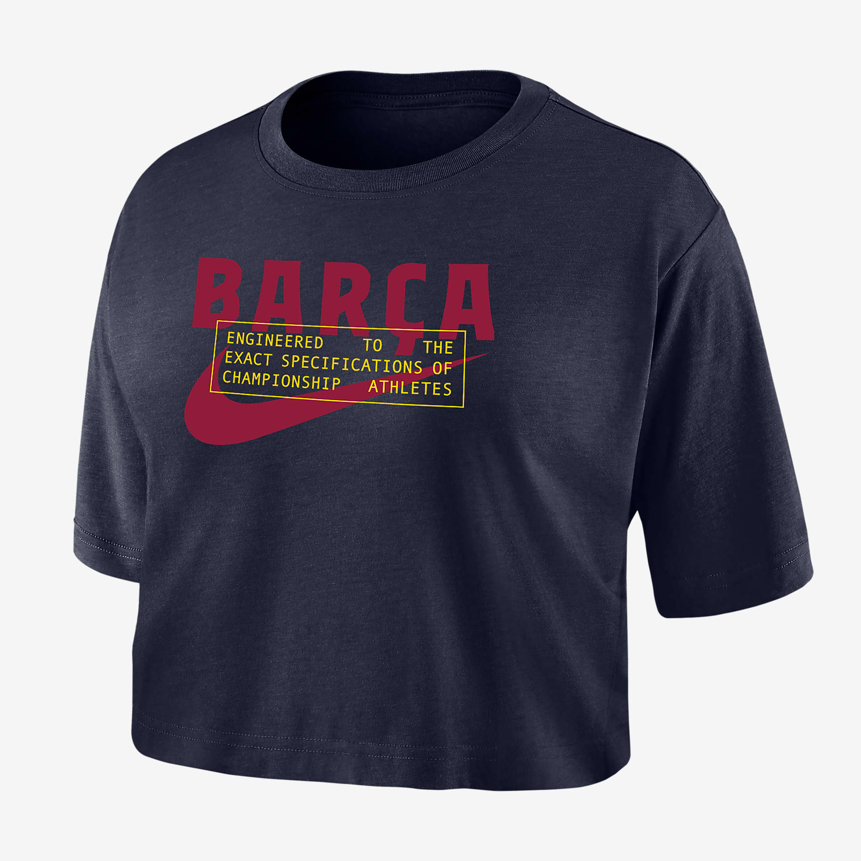 FC Barcelona Women's Nike Dri-FIT Soccer Cropped T-Shirt