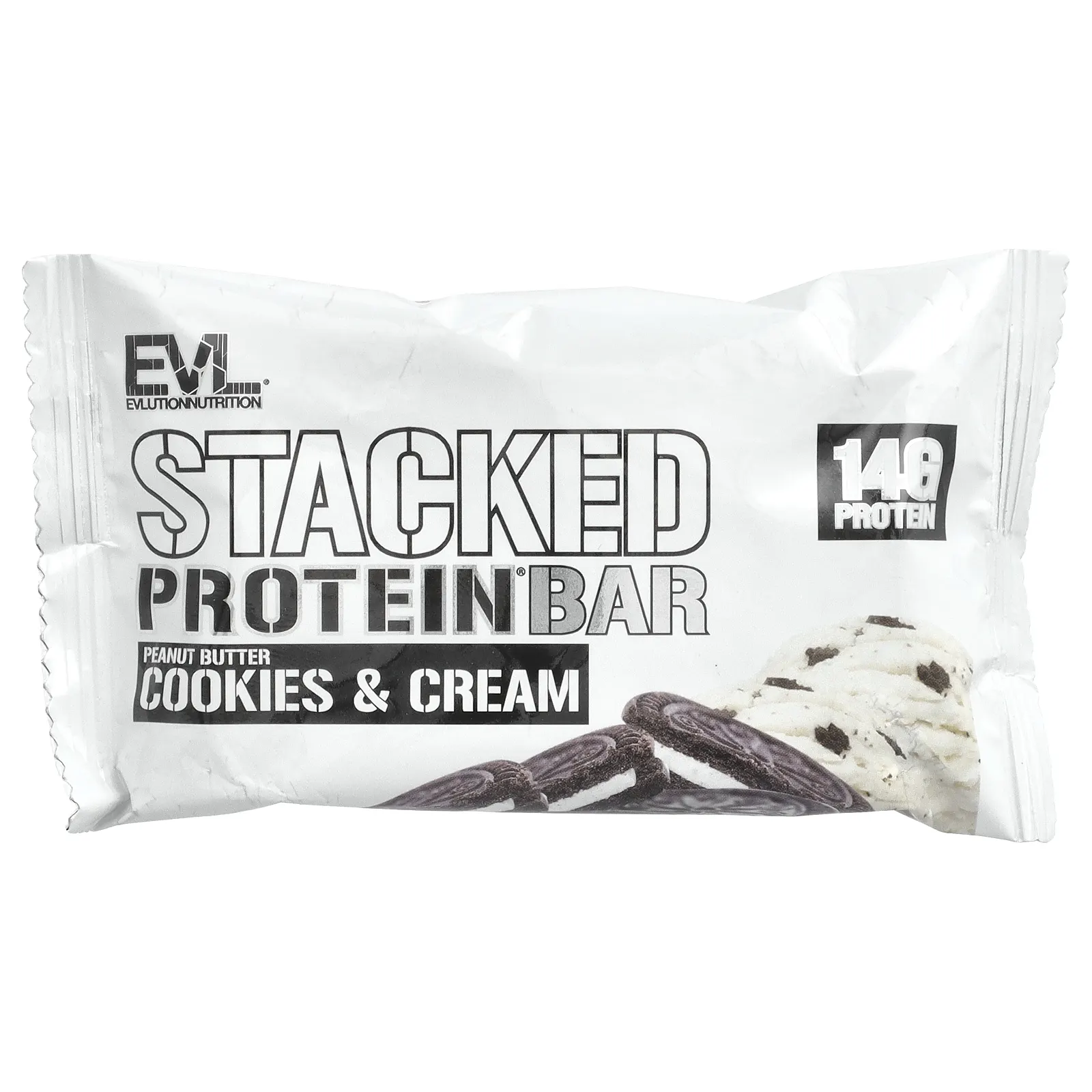 EVLution Nutrition, протеиновый батончик, печенье с арахисовой пастой и кремом, 12 шт. по 65 г