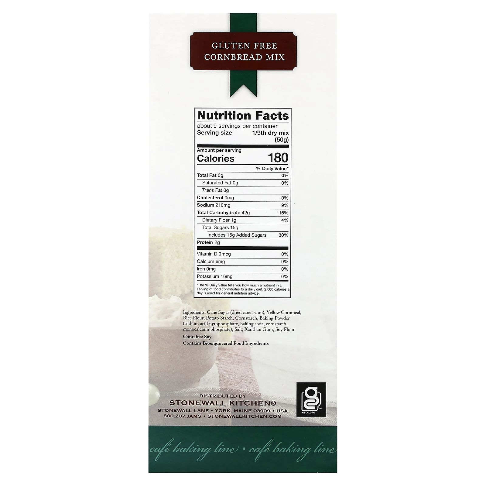 Stonewall Kitchen, смесь для кукурузного хлеба, без глютена, 453,6 г (16 унций)