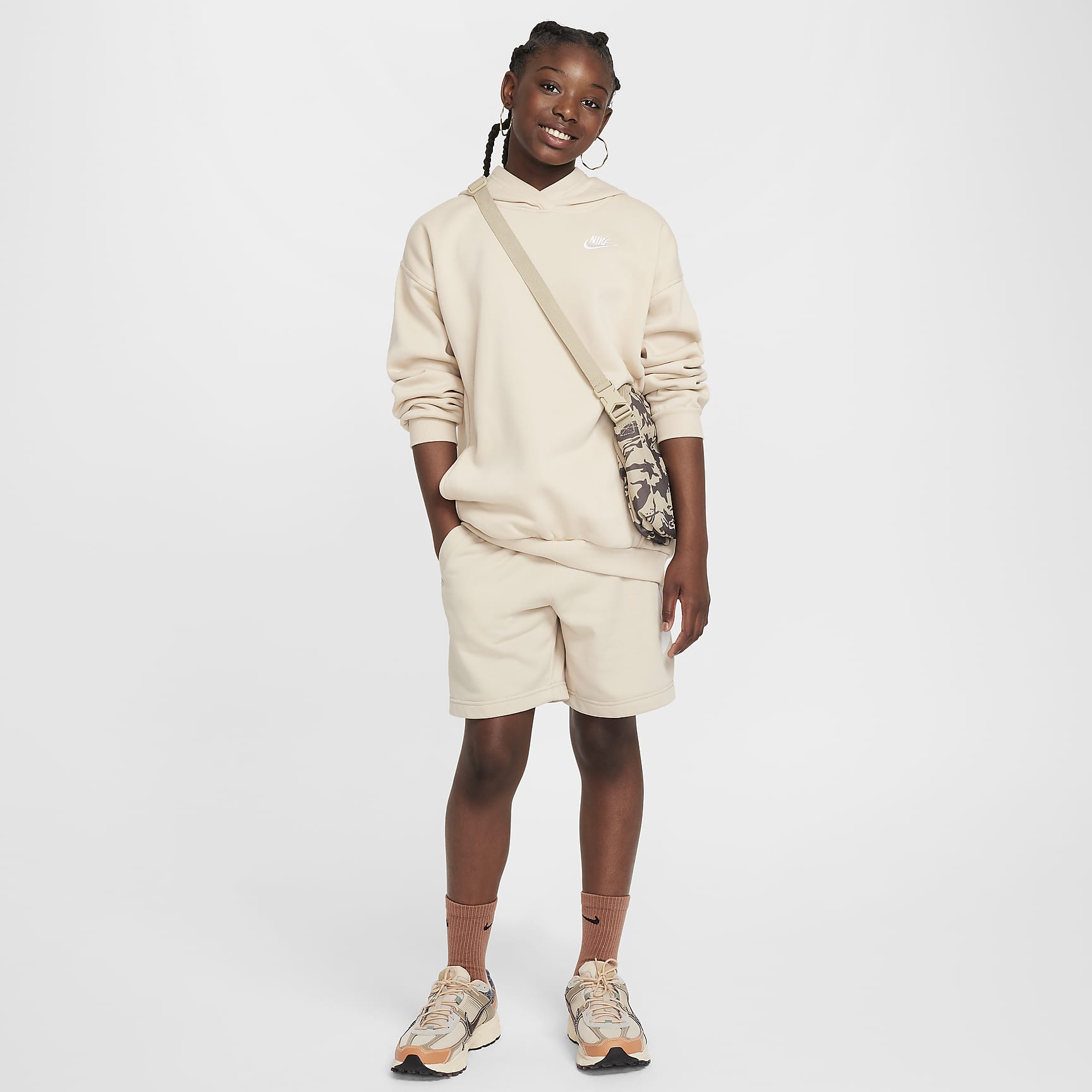 Nike Sportswear Club Fleece Big Kids' Oversized Pullover Hoodie