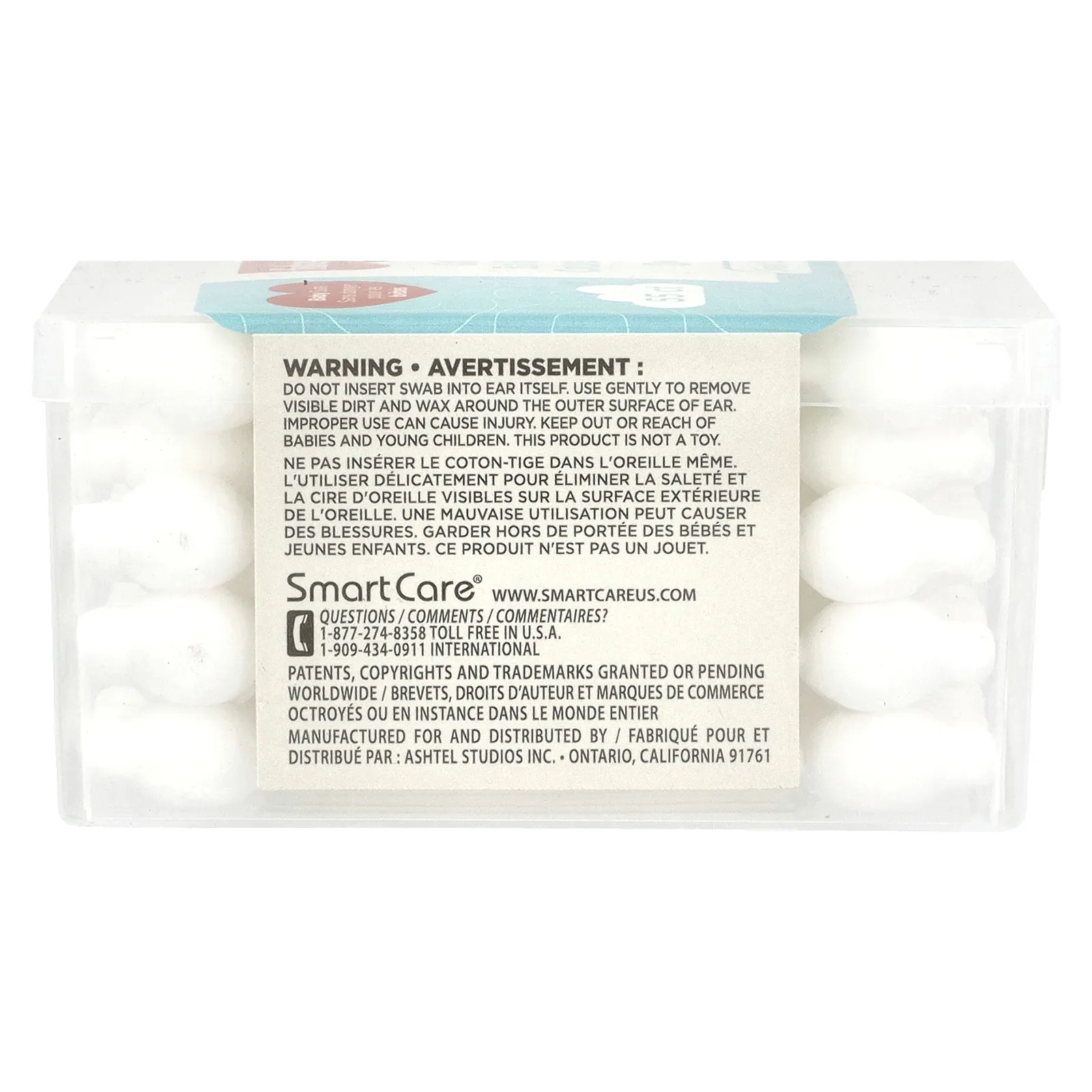 Fisher-Price, Ватные палочки для ушей, от 0 месяцев, 55 штук