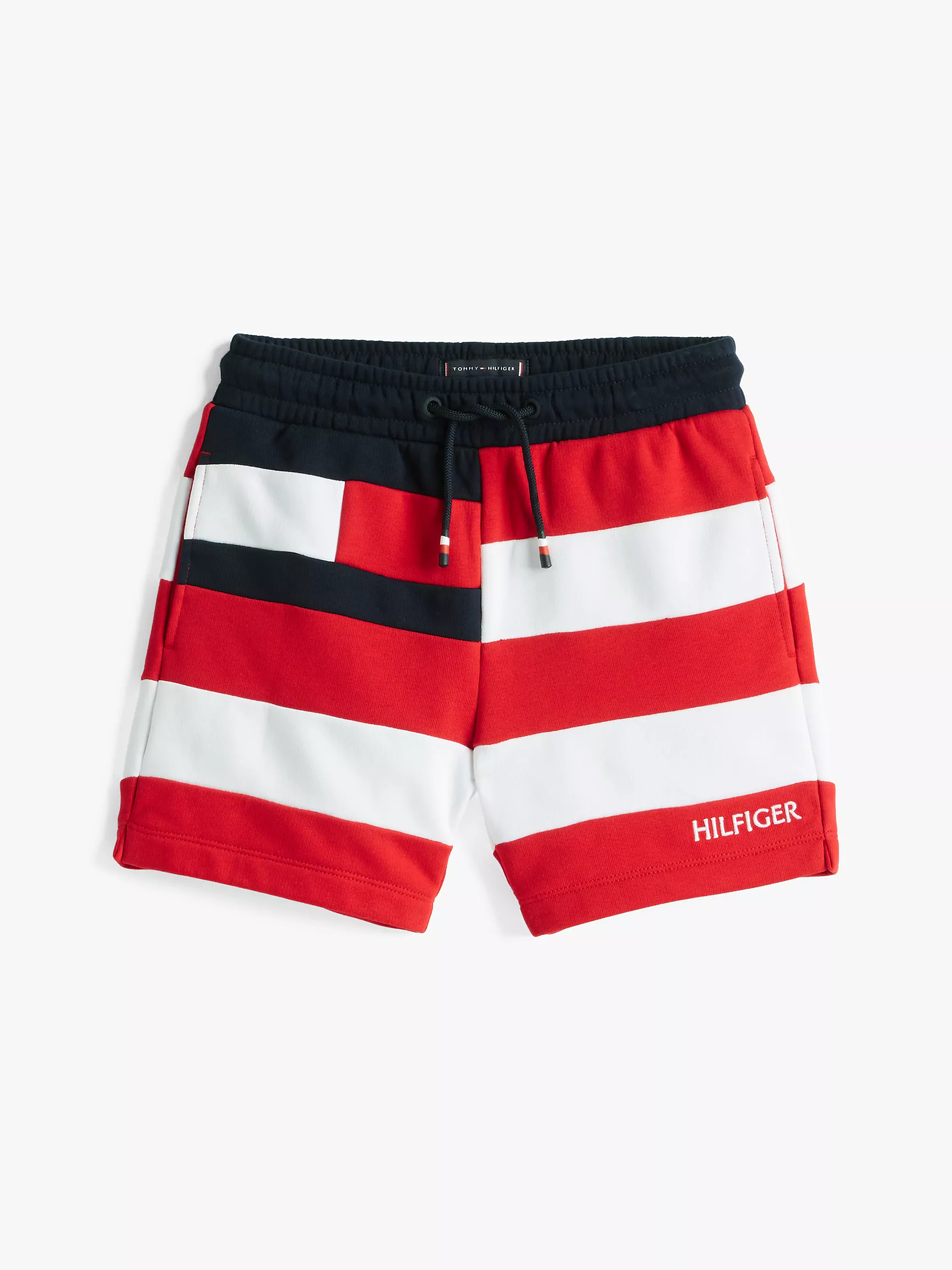 Короткие шорты для мальчиков Tommy Hilfiger, Детские спортивные шорты в широкую полоску