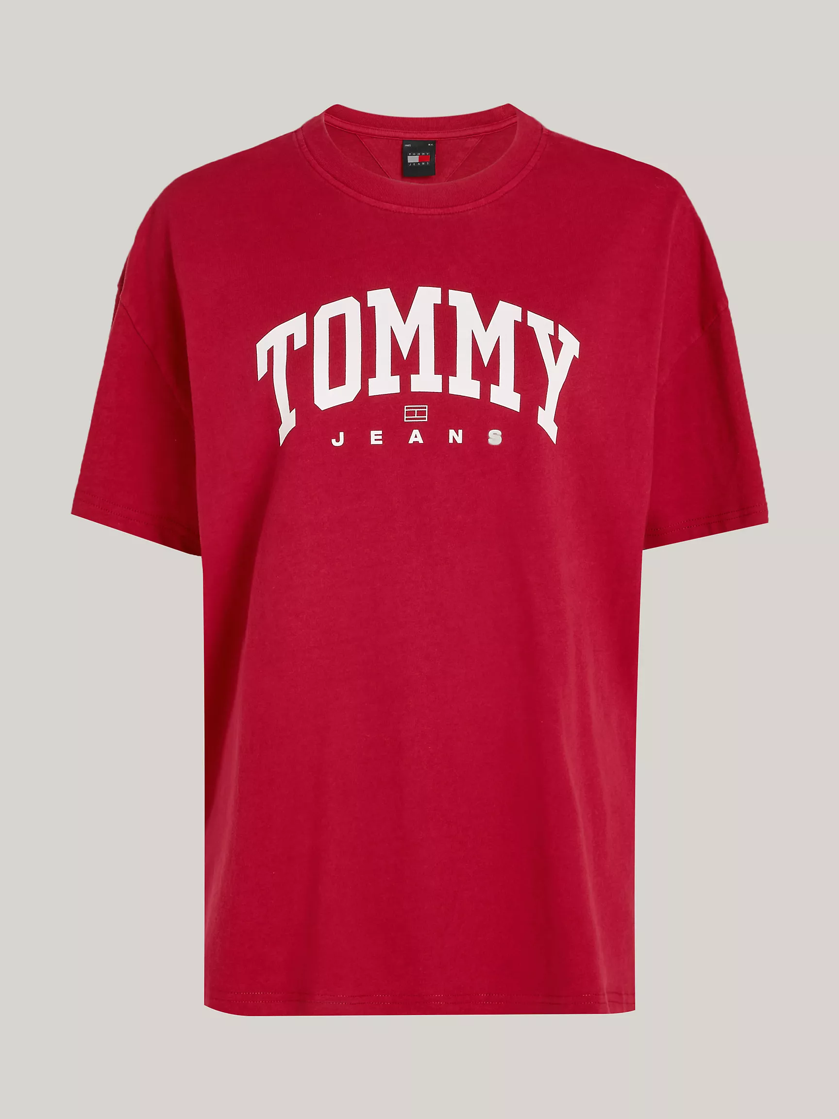 Женская футболка Tommy Hilfiger, Удлиненная футболка с университетским логотипом