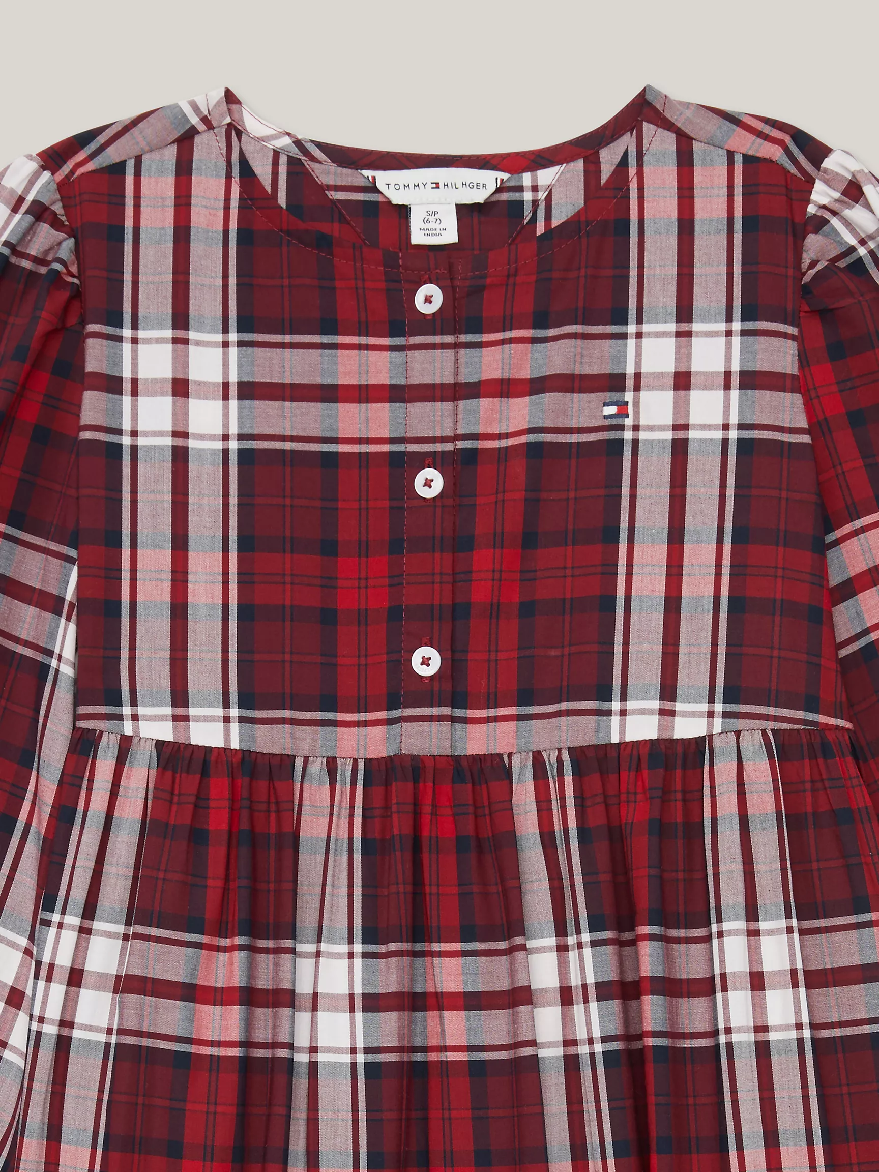 Платье для девочек Tommy Hilfiger, Детское многослойное платье в тартан