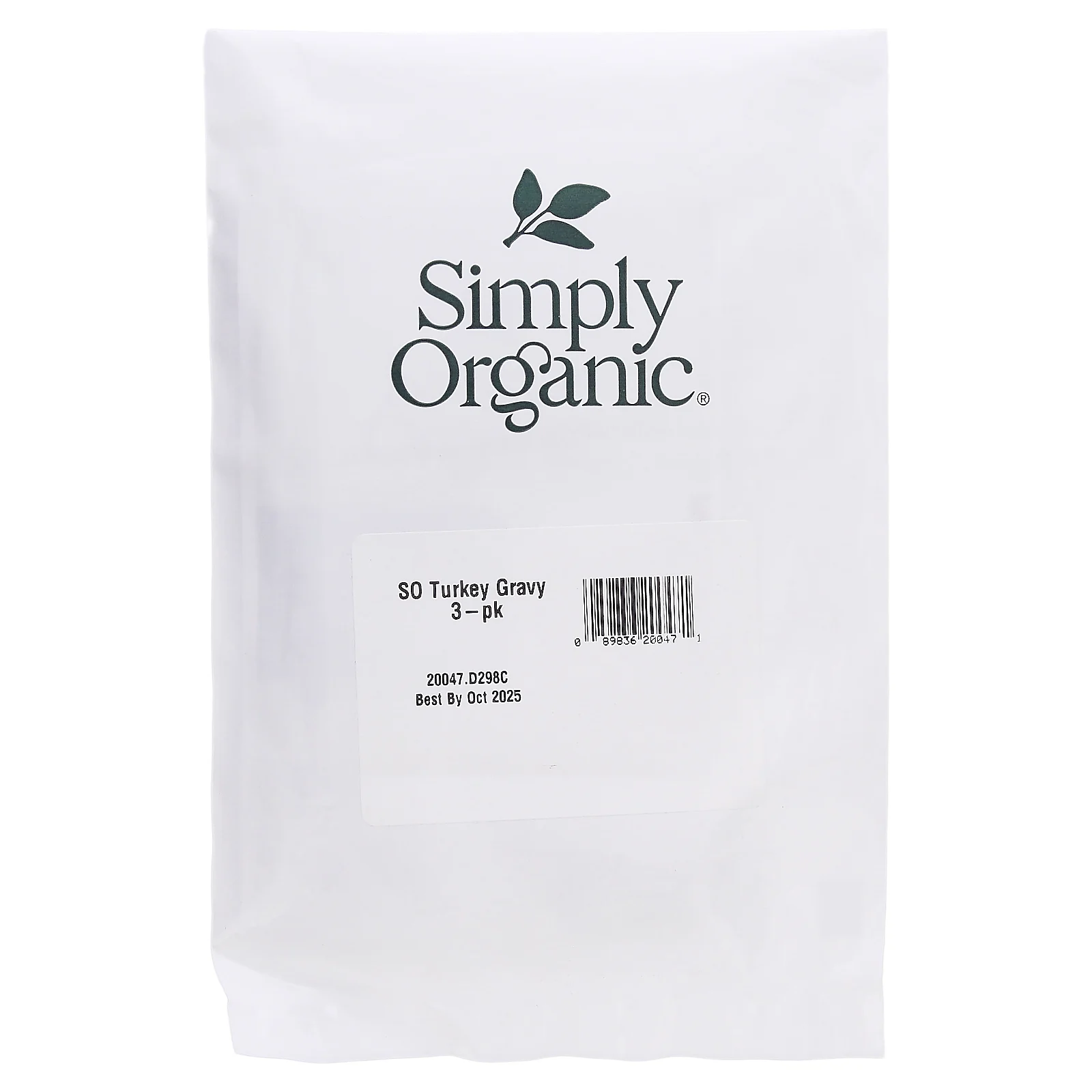 Simply Organic, смесь для подливы для индейки, 3 упаковки по 24 г (0,85 унции)