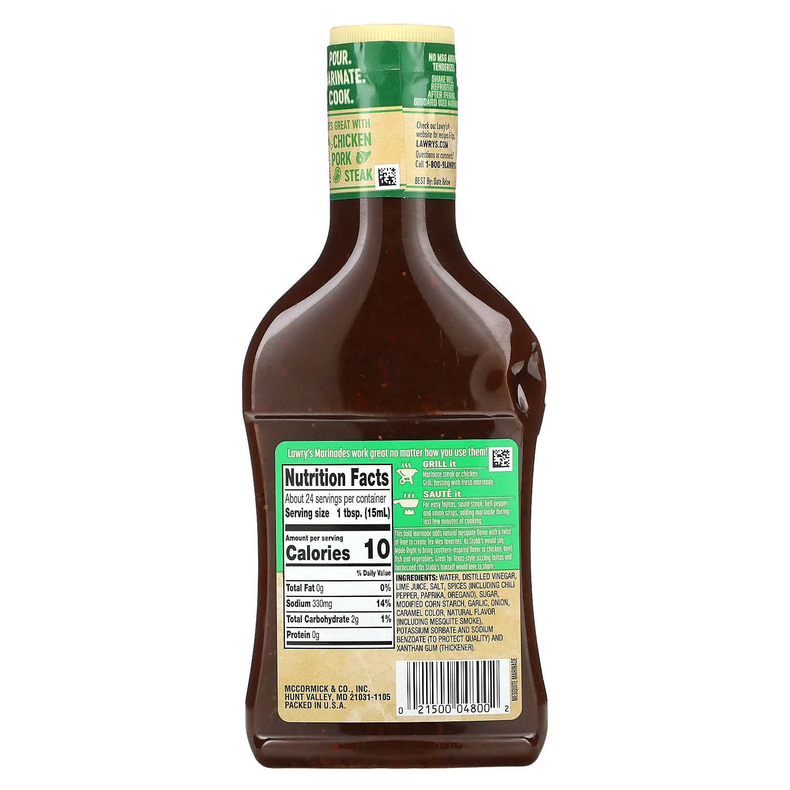 Lawry's, маринад, мескитское растение с соком лайма, 354 мл (12 жидк. унций)