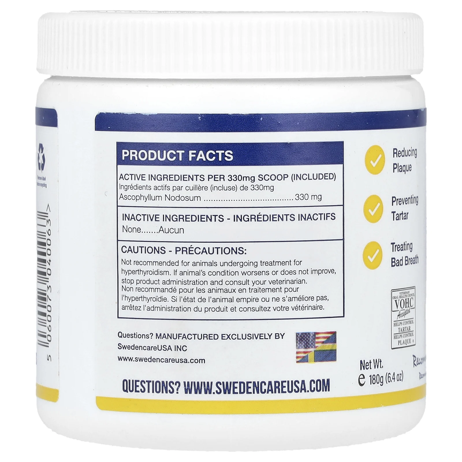 ProDen, PlaqueOff, порошок, 180 г (6,4 унции)