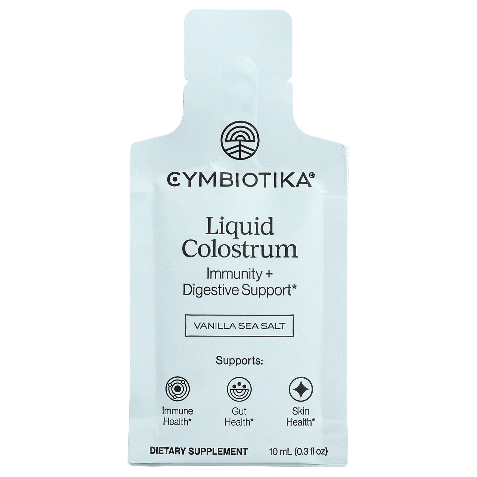 Cymbiotika, молозиво, ваниль и морская соль, 26 пакетиков по 10 мл (0,3 жидк. унции)