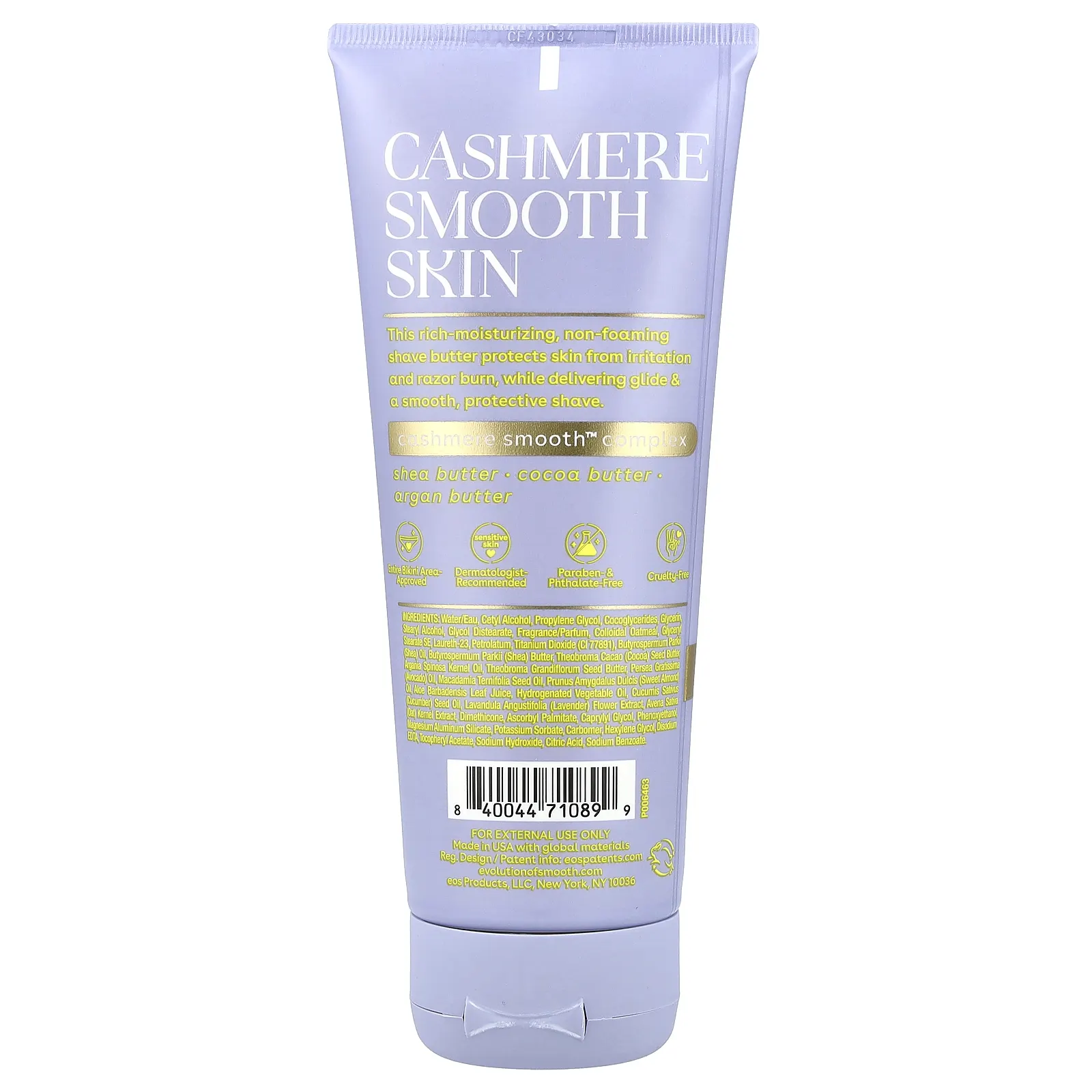 EOS, Shea Better™, масло для бритья с кашемировой кожей, 207 мл (7 жидк. унций)