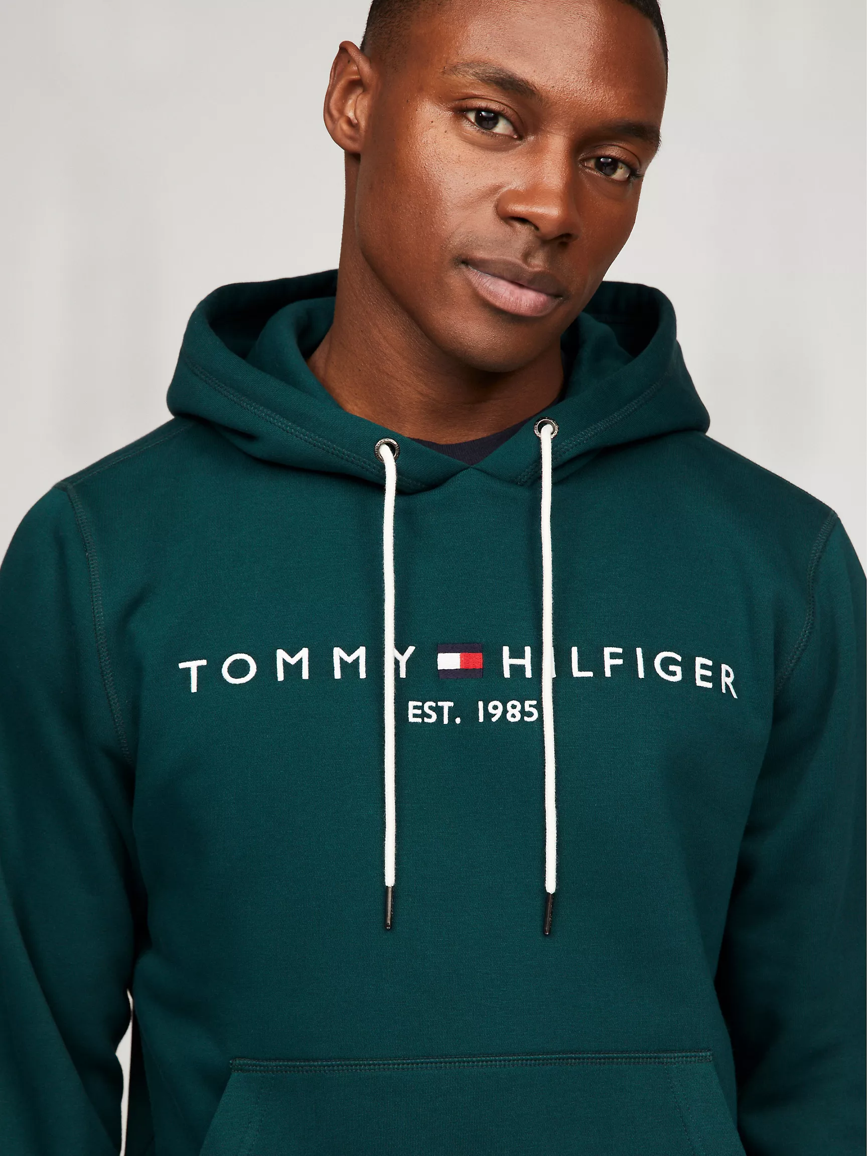 Мужское худи Tommy Hilfiger, Худи с вышитым логотипом Tommy