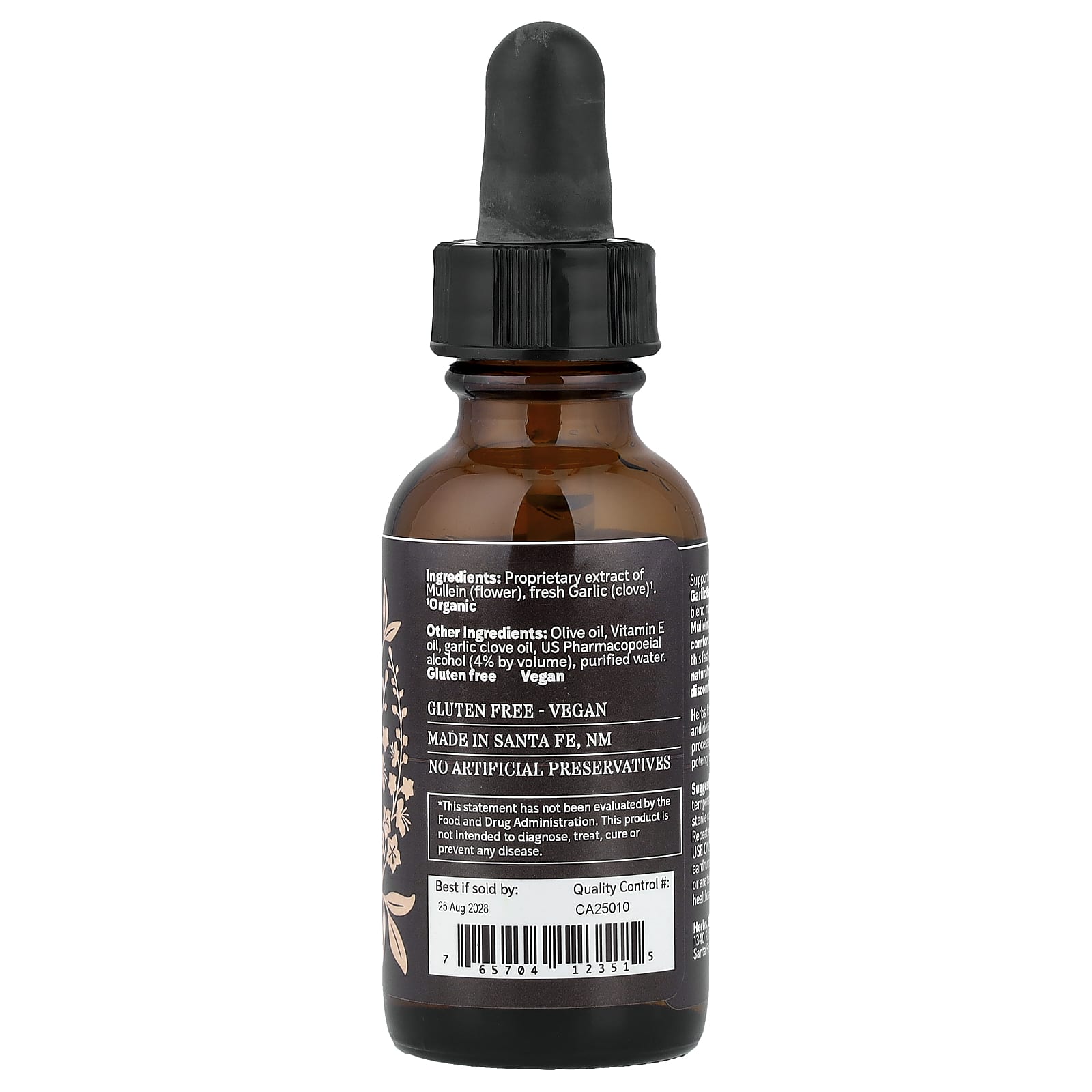 Herbs Etc., коровяк и чеснок, ушные капли, 30 мл (1 жидк. унция)